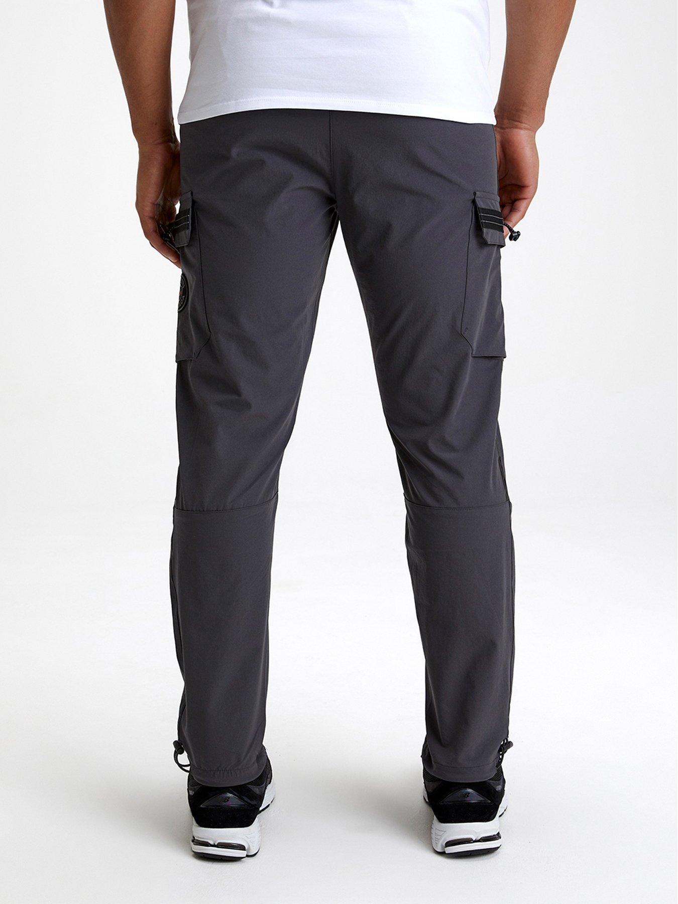 zavetti-canada-daratini-woven-cargo-pants-greystillFront