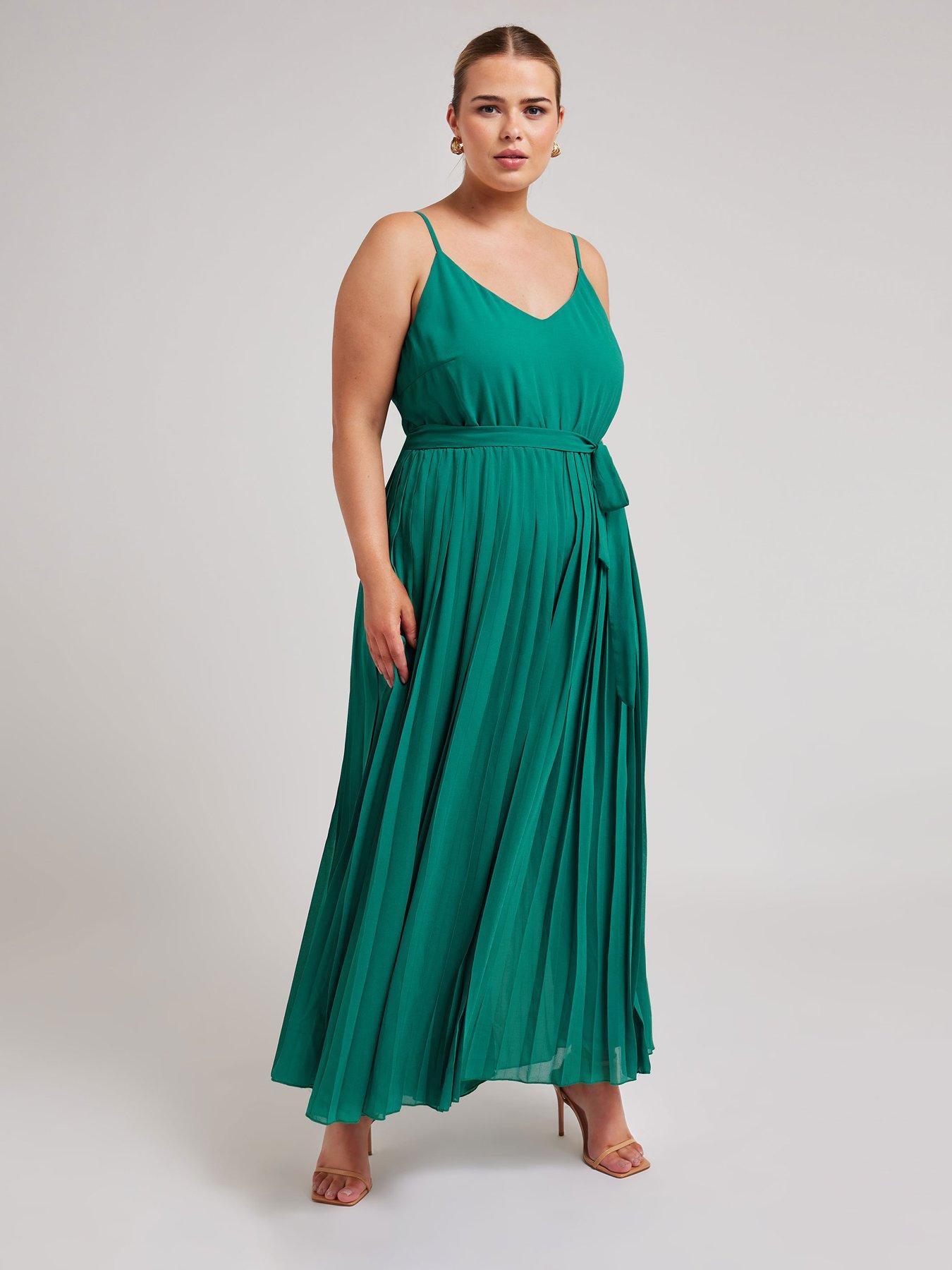 yours-curve-pleated-jumpsuit-greenback