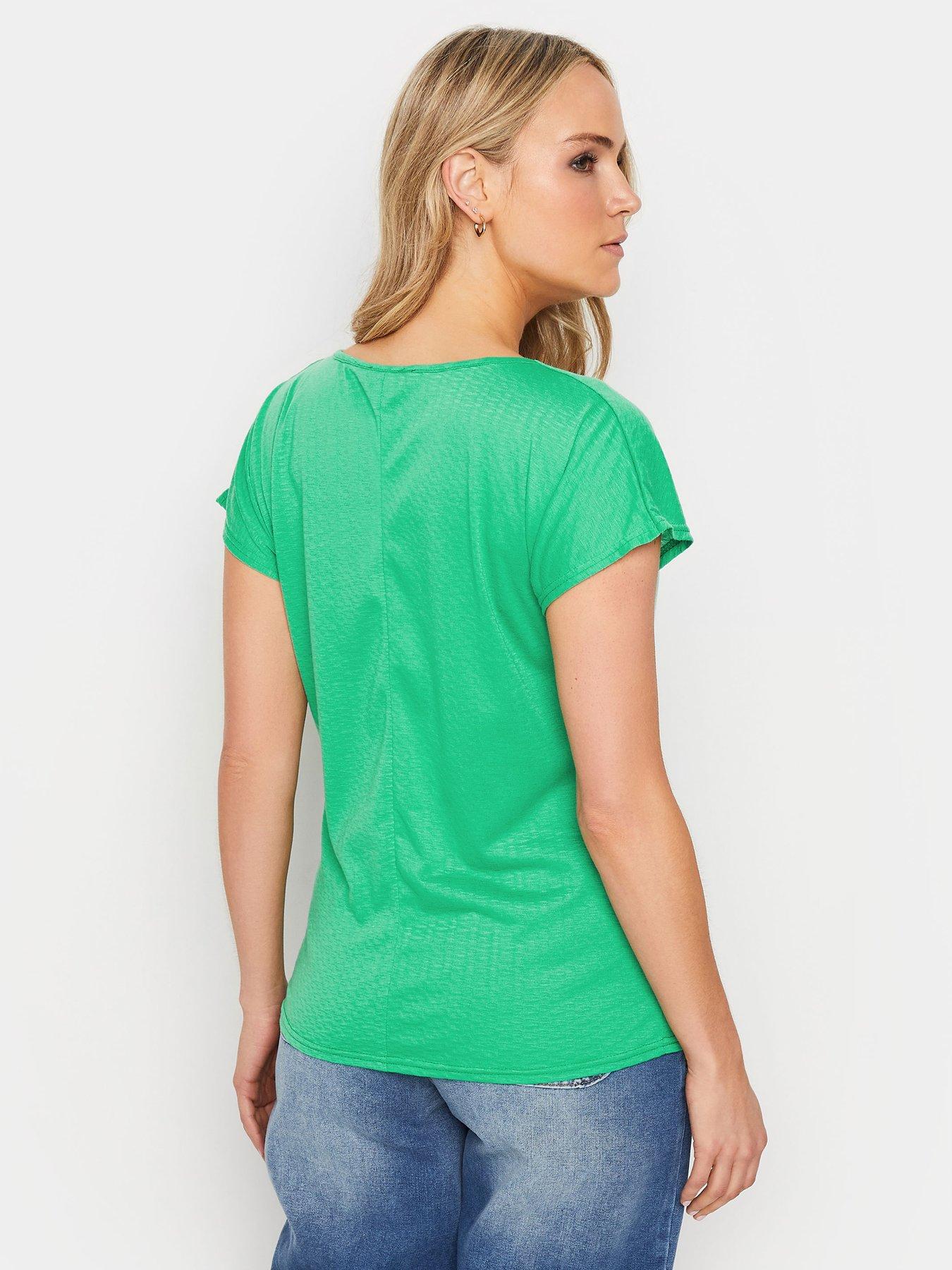 long-tall-sally-tall-green-textured-cowl-neck-topstillFront