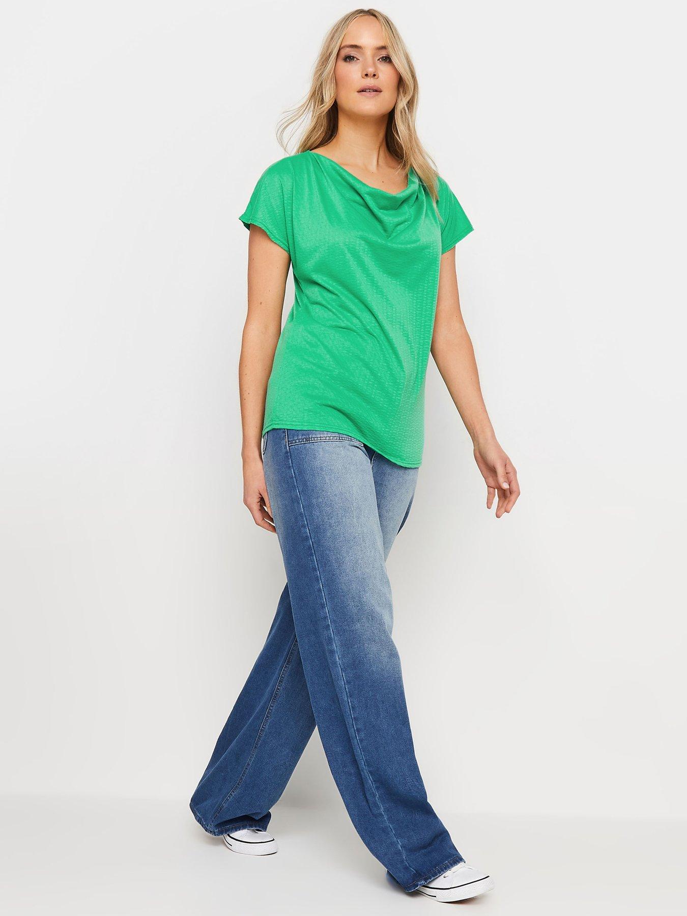 long-tall-sally-tall-green-textured-cowl-neck-topback