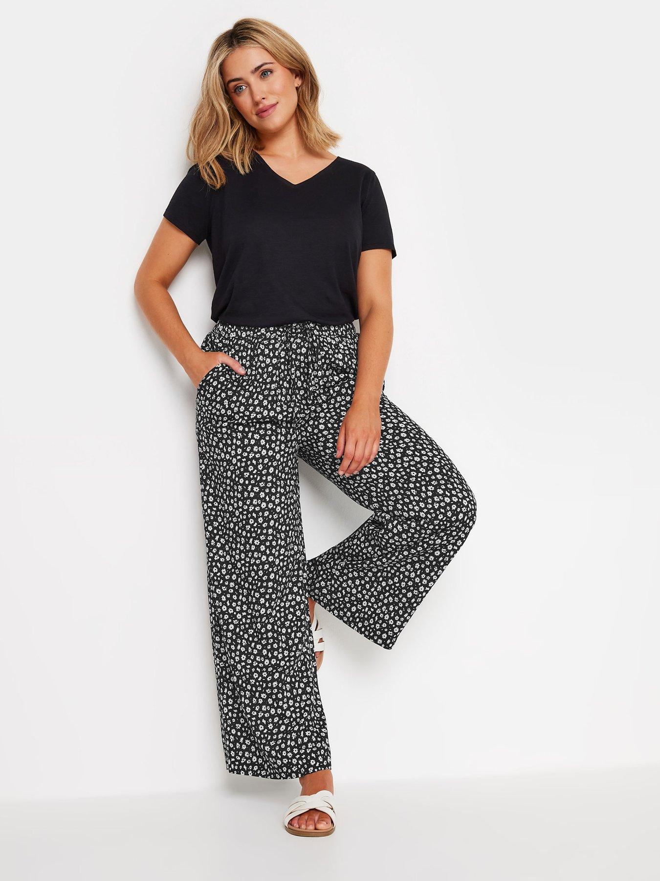 yours-flower-print-palazzo-trousers-blackback