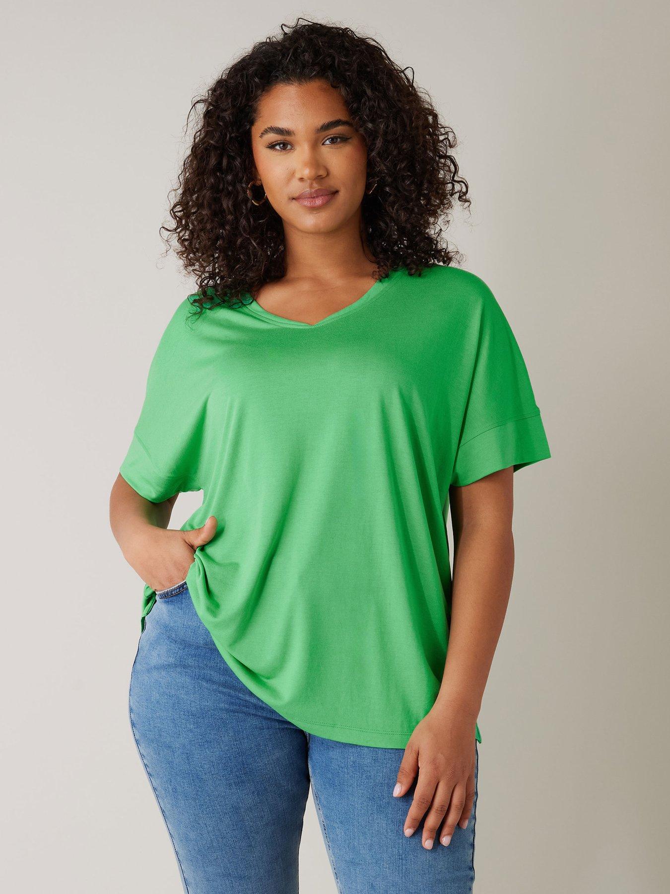 evans-v-neck-modal-t-shirt-green