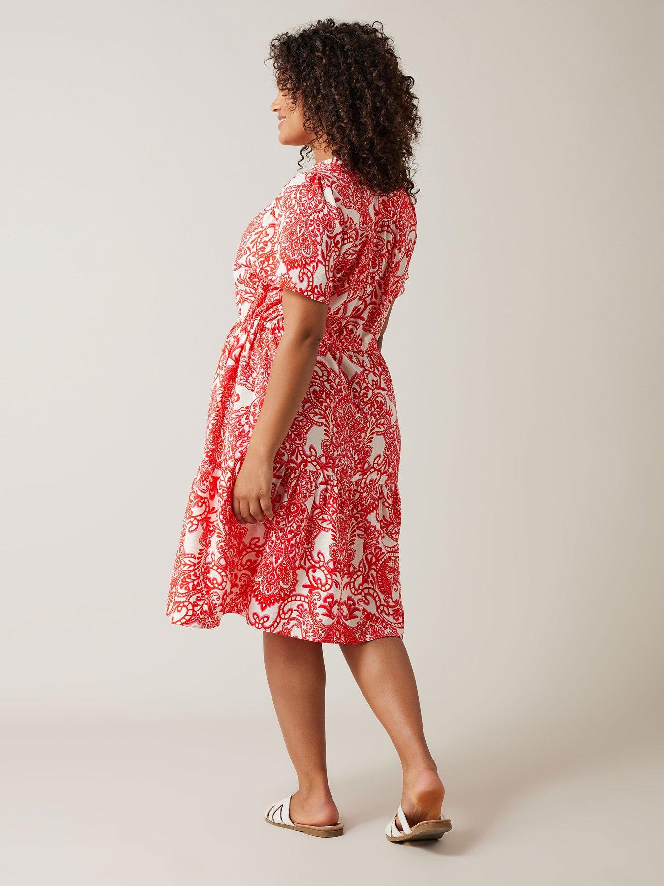 evans-short-shirt-dress-paisley-print-whitered-printstillFront