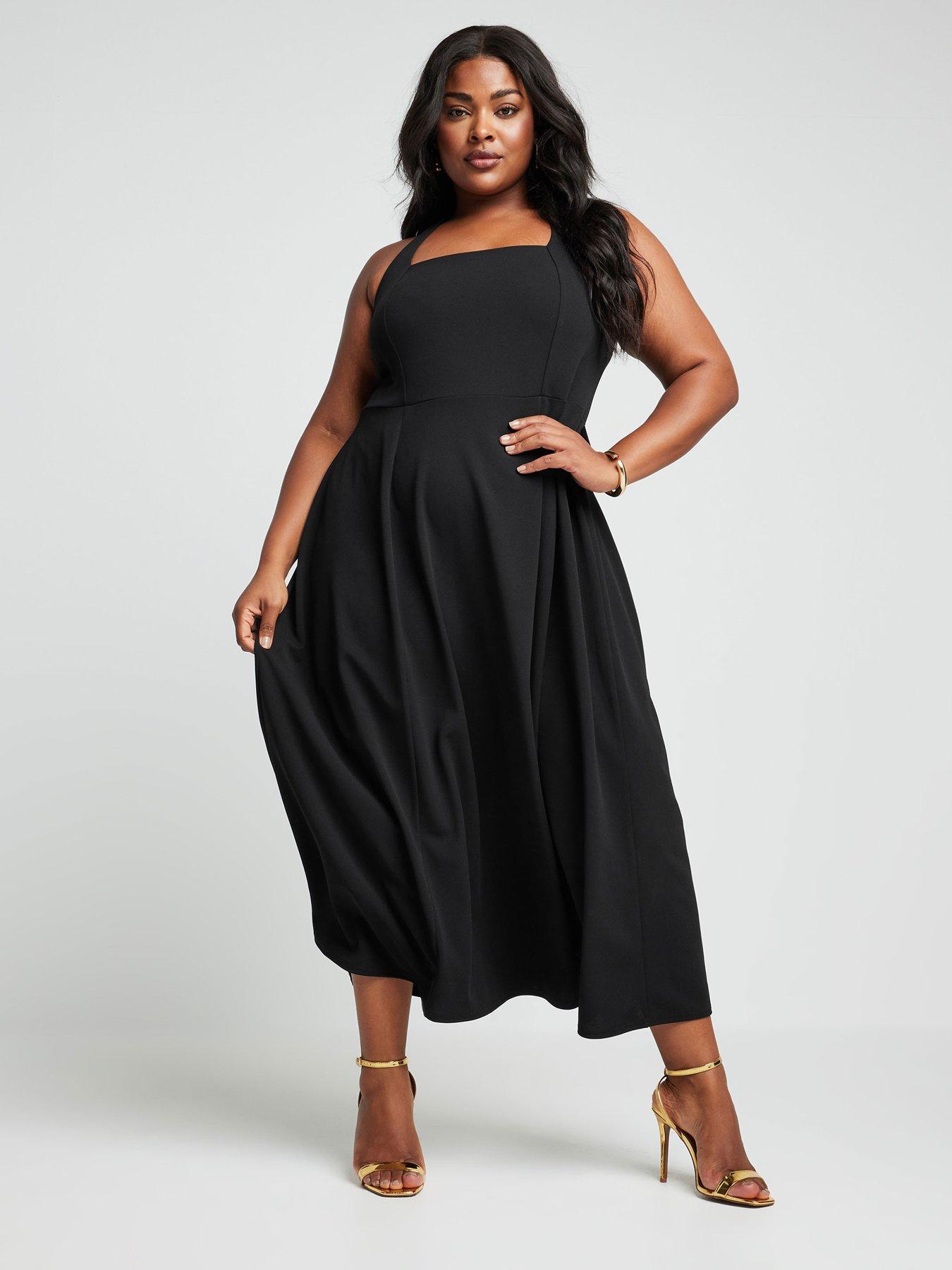 yours-curve-halterneck-midaxi-dress-blackback