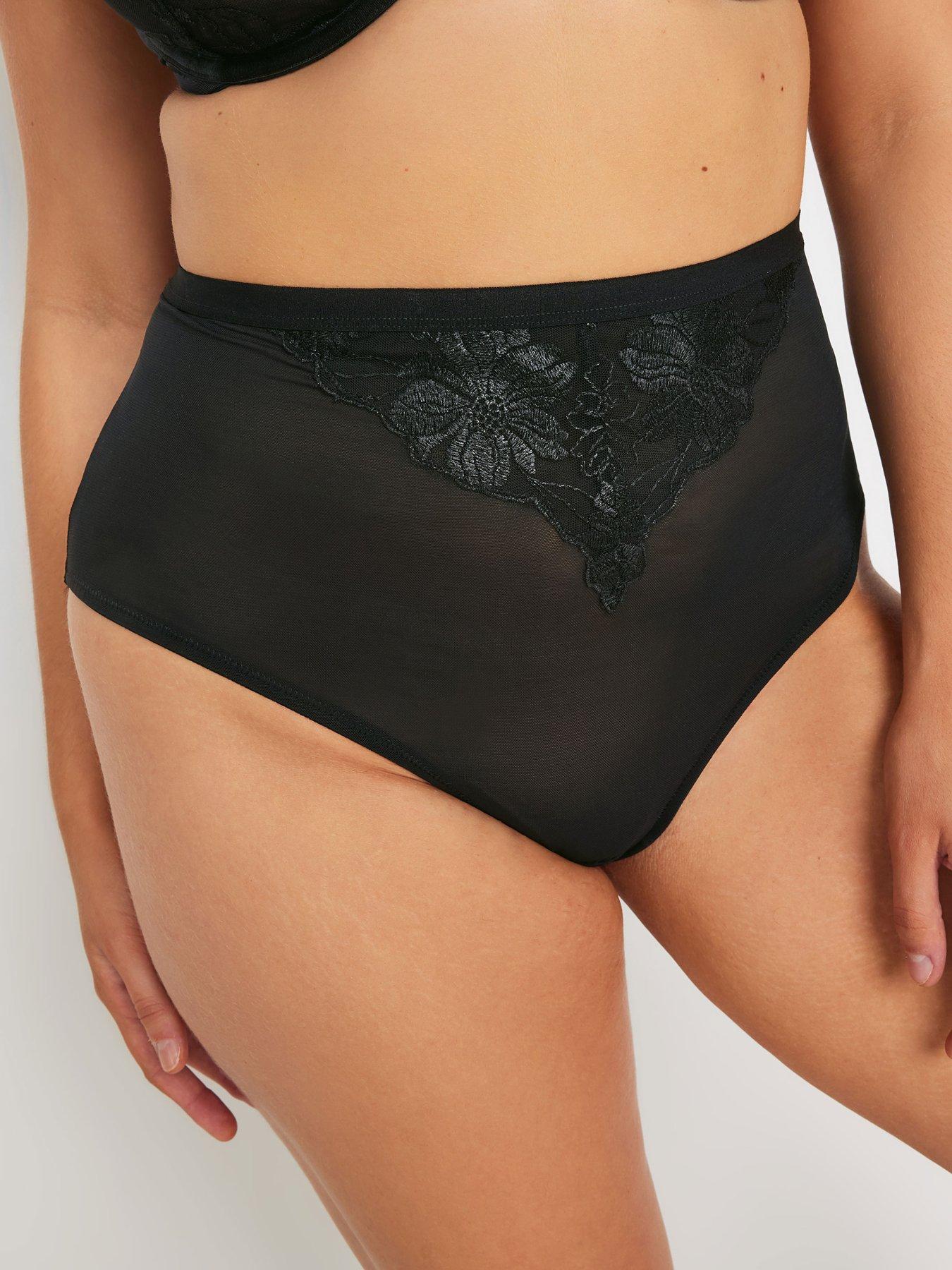 Image 3 of 3 of Yours Curve 2 Pack Floral Briefs