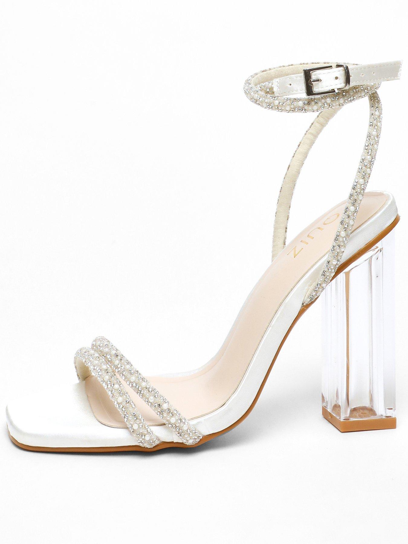 quiz-bridal-diamante-pearl-clear-heeled-sandals