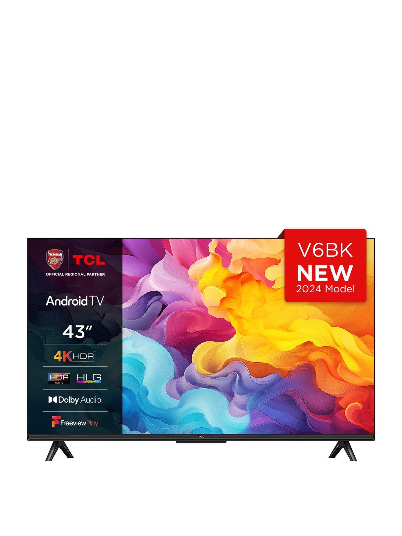 tcl-43v6bk-43-inch-4k-uhd-hdr-frameless-android-tv