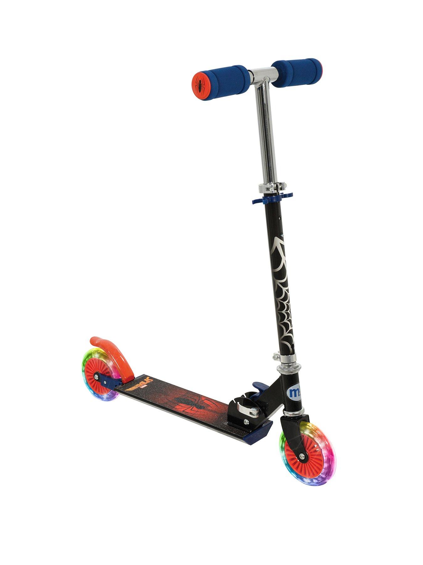 spiderman-folding-inline-scooter-with-led-wheels