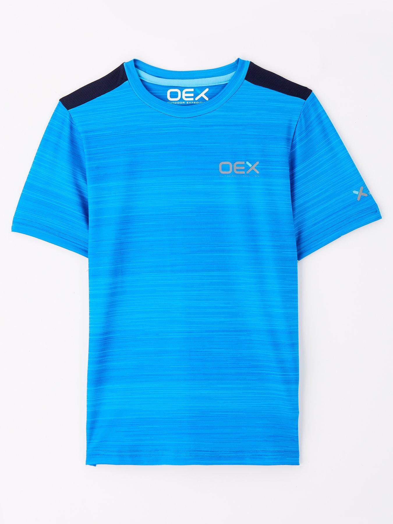 oex-boys-junior-furth-tee-shirt-bluefront