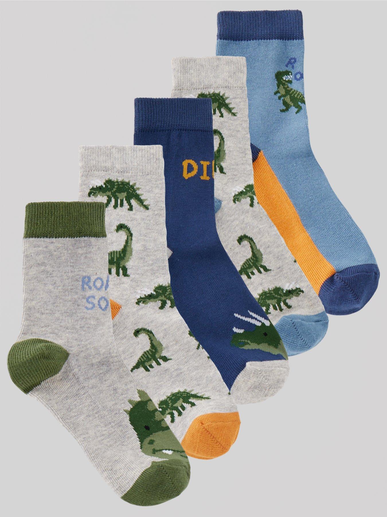 mini-v-by-very-boys-dinosaur-5-pack-socks-multi