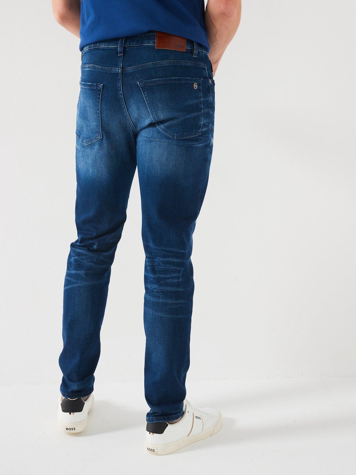 boss-boss-onyx-bo-tapered-fit-soft-motion-rip-amp-repair-jeans-bluestillFront