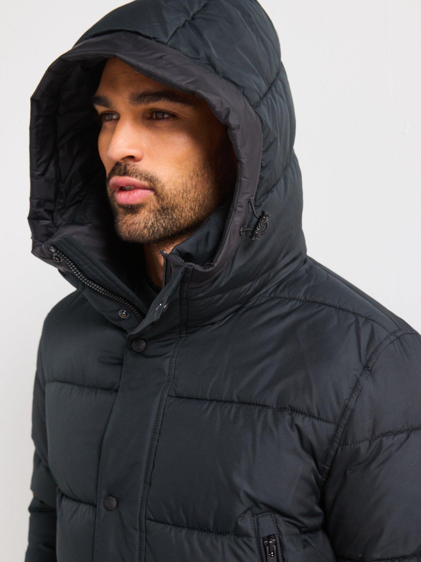 Image 6 of 6 of BOSS Omaris Regular Fit Quilted Hooded Jacket - Black