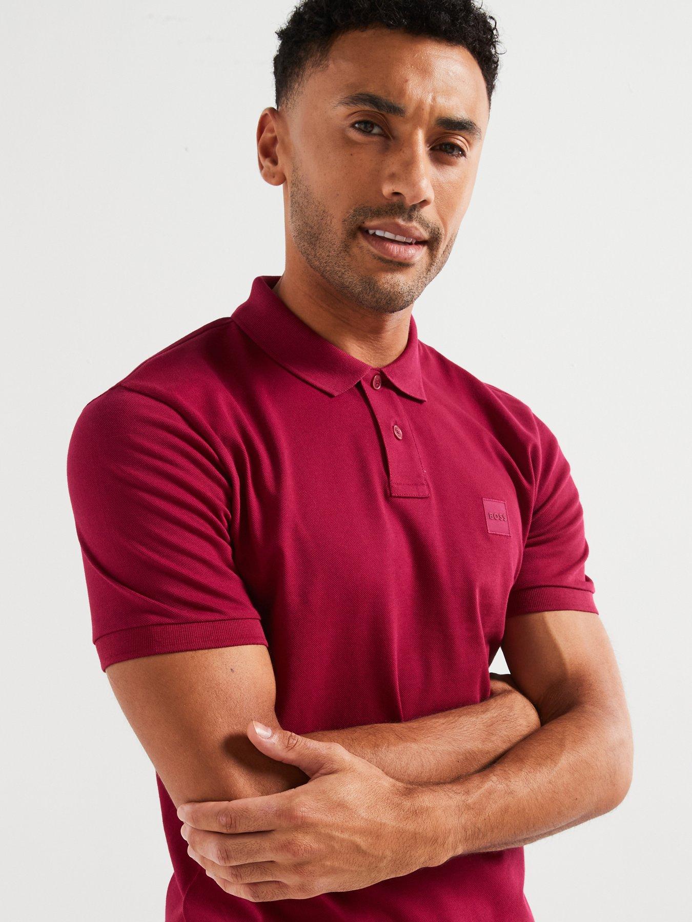 boss-passenger-slim-fit-short-sleeve-polo-shirt-dark-redoutfit