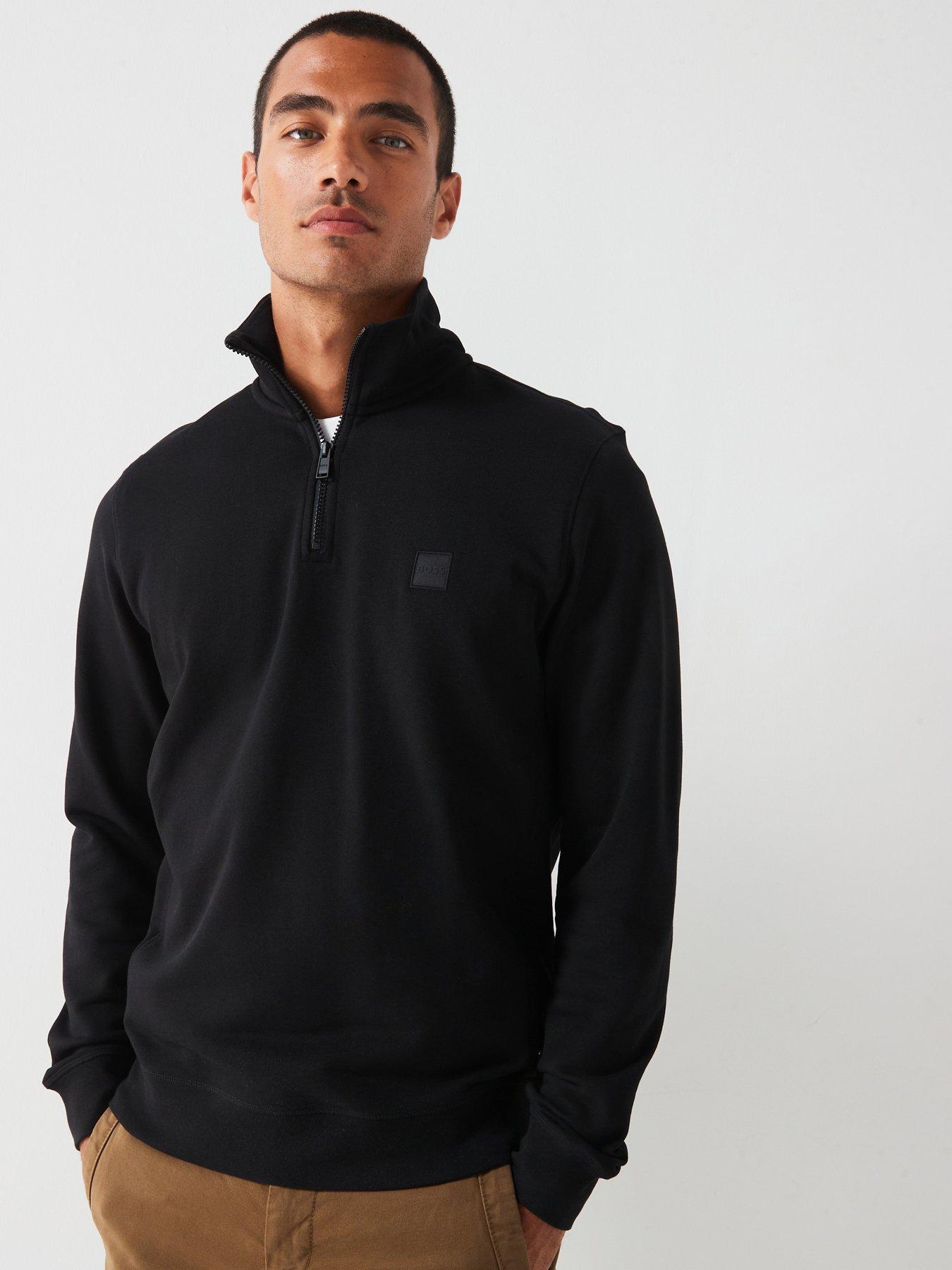 BOSS Zetrust 1/4 Zip Sweat - Black