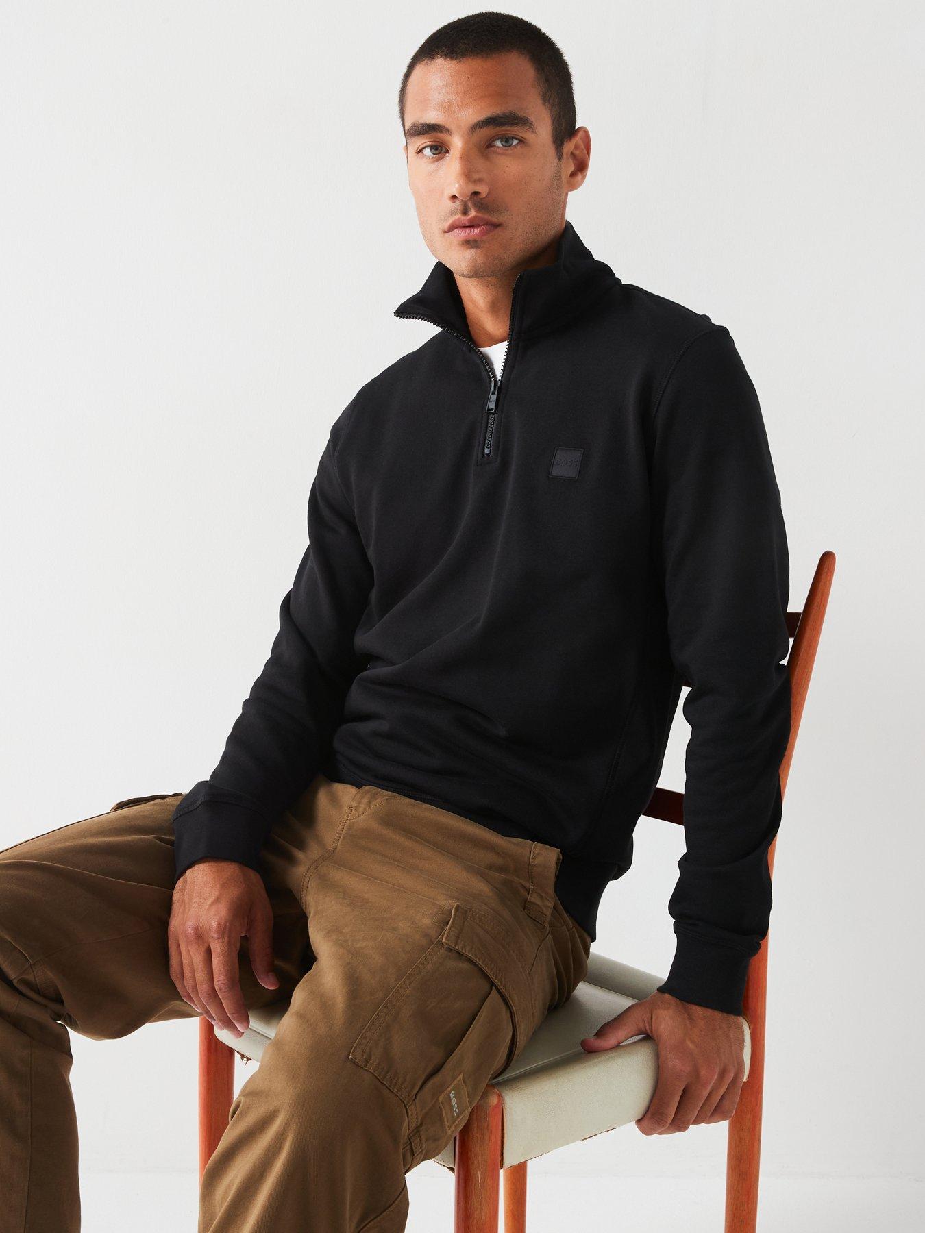 Image 4 of 5 of BOSS Zetrust 1/4 Zip Sweat - Black