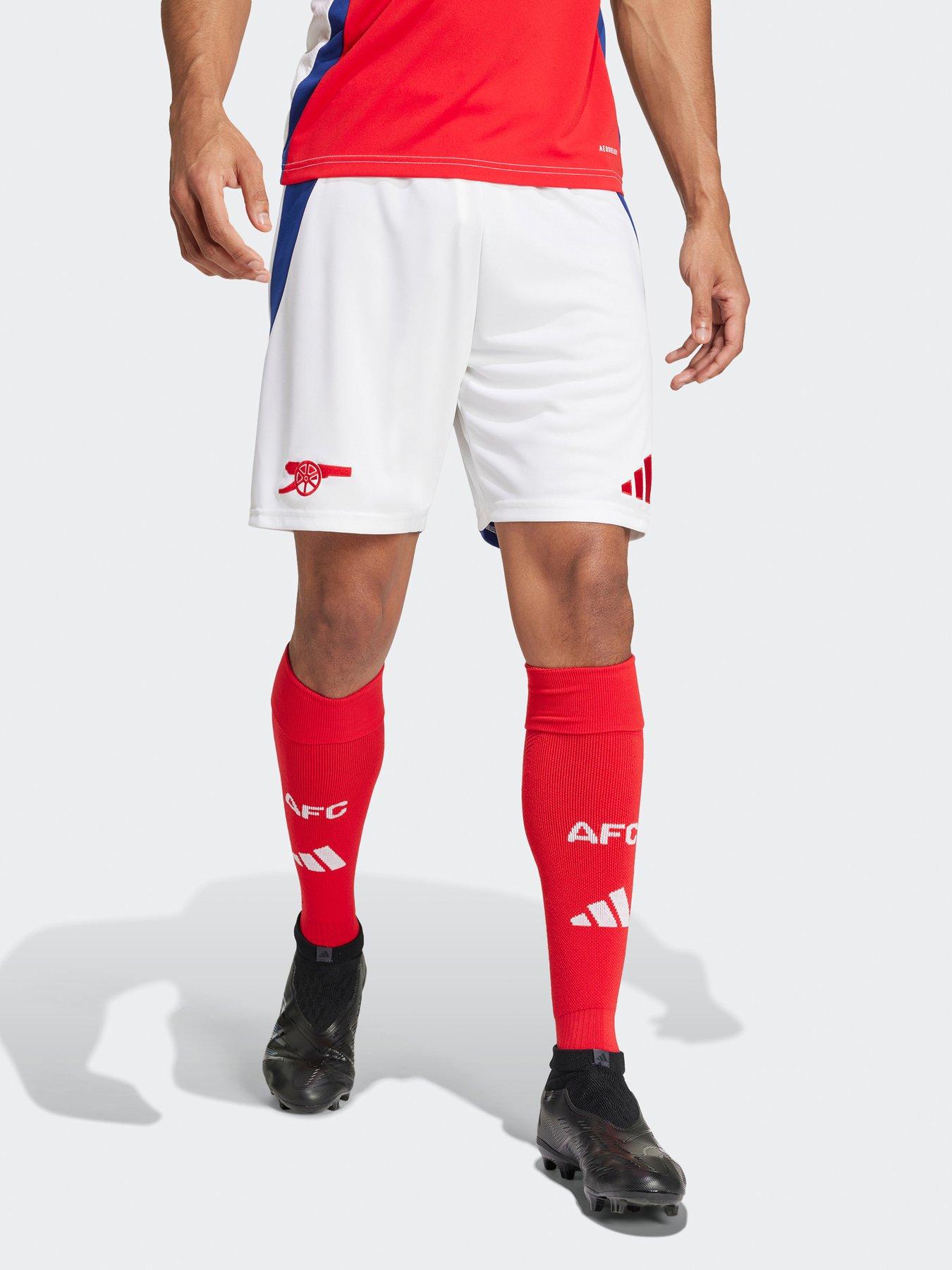 undefined Arsenal Mens 24/25 Home Stadium Shorts - White
