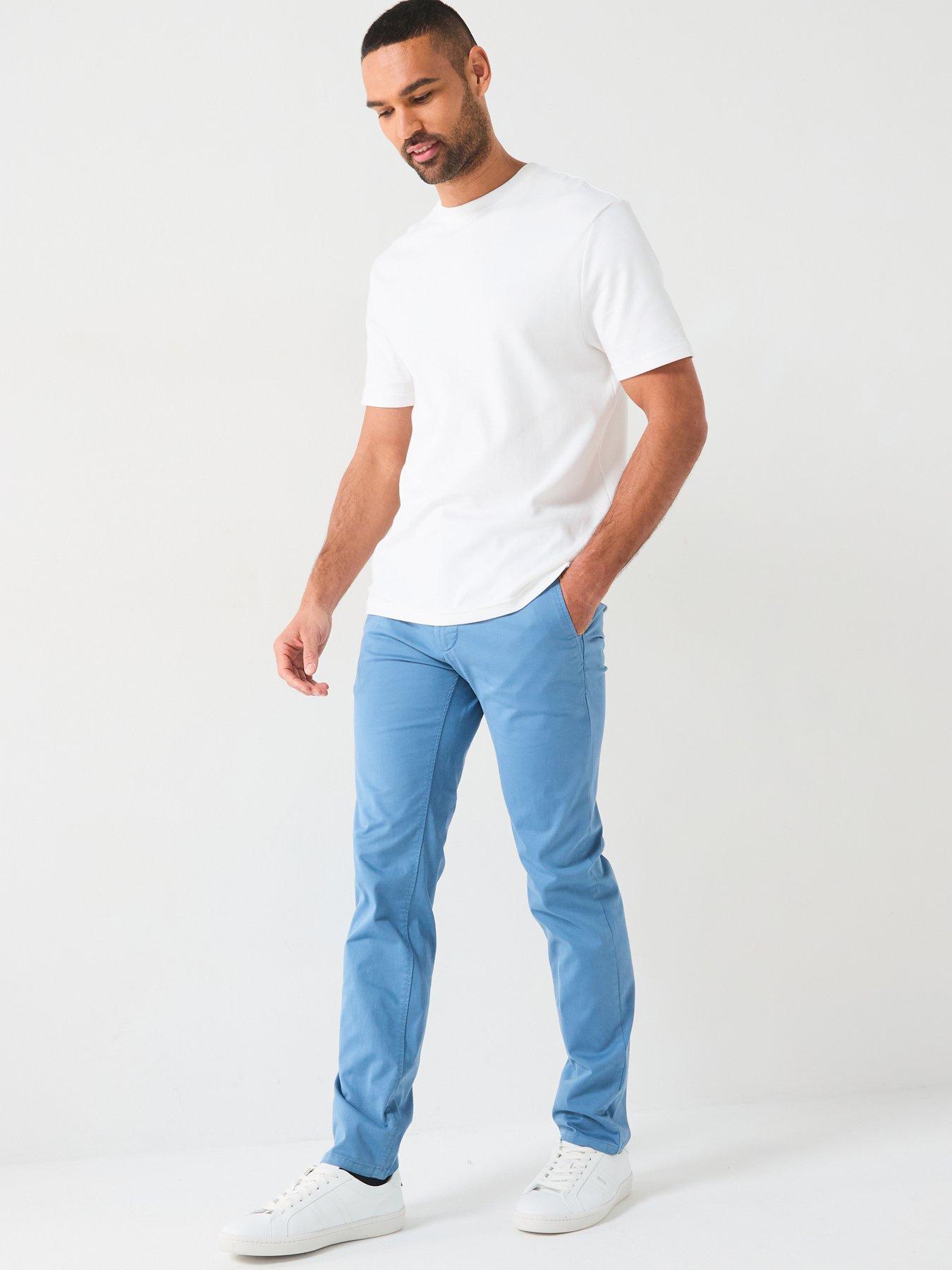 Image 3 of 4 of BOSS Slim Fit Chinos - Light Blue
