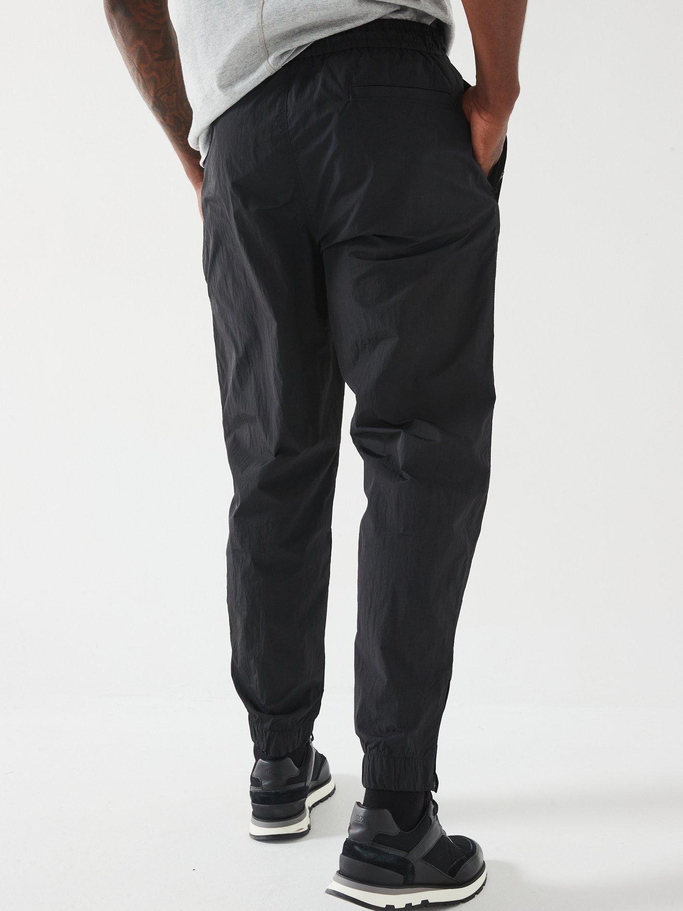 boss-sracky2-relaxed-fit-nylon-trousers-blackstillFront