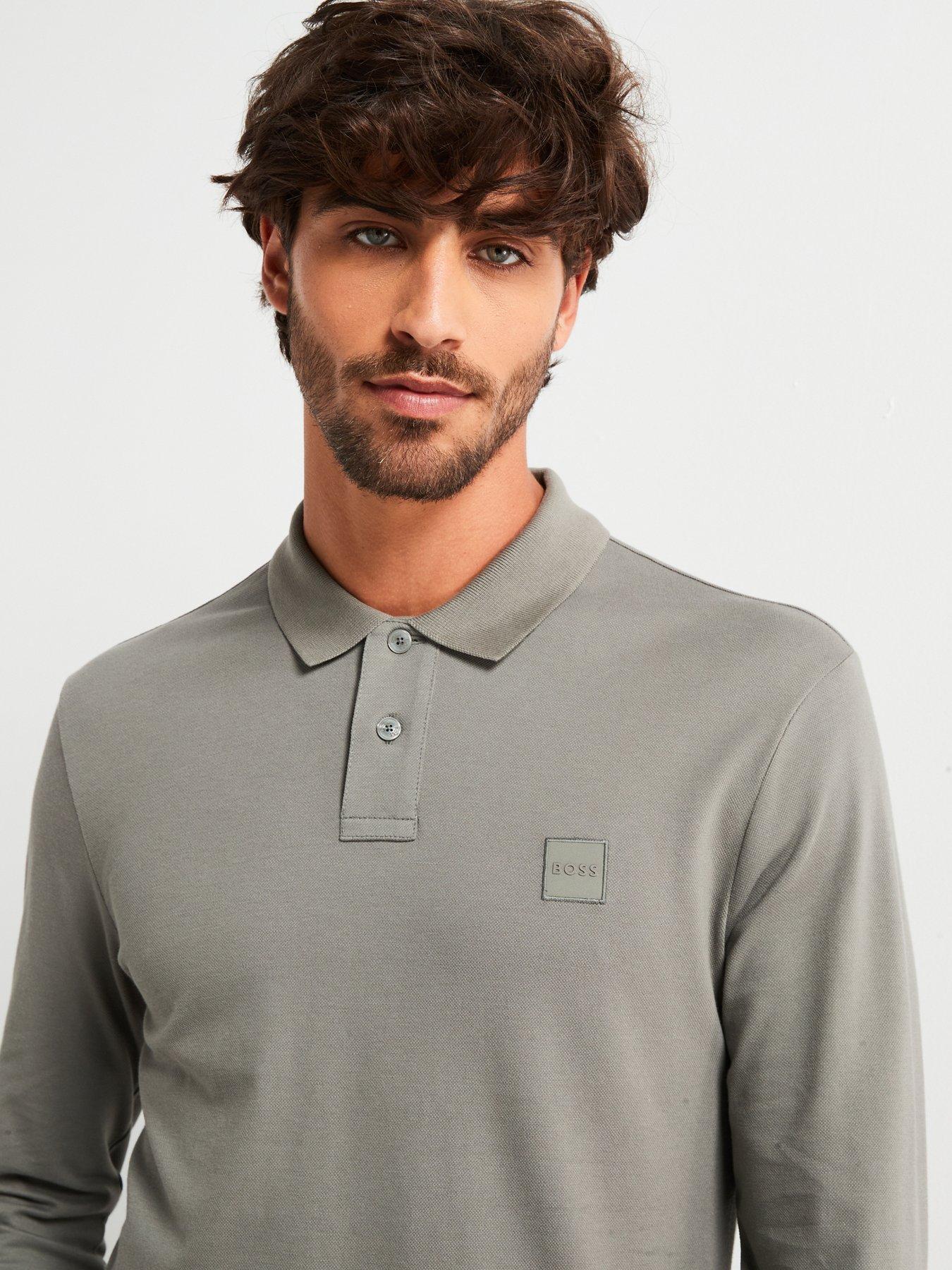 boss-passerby-slim-fit-long-sleeve-polo-shirt-greyoutfit