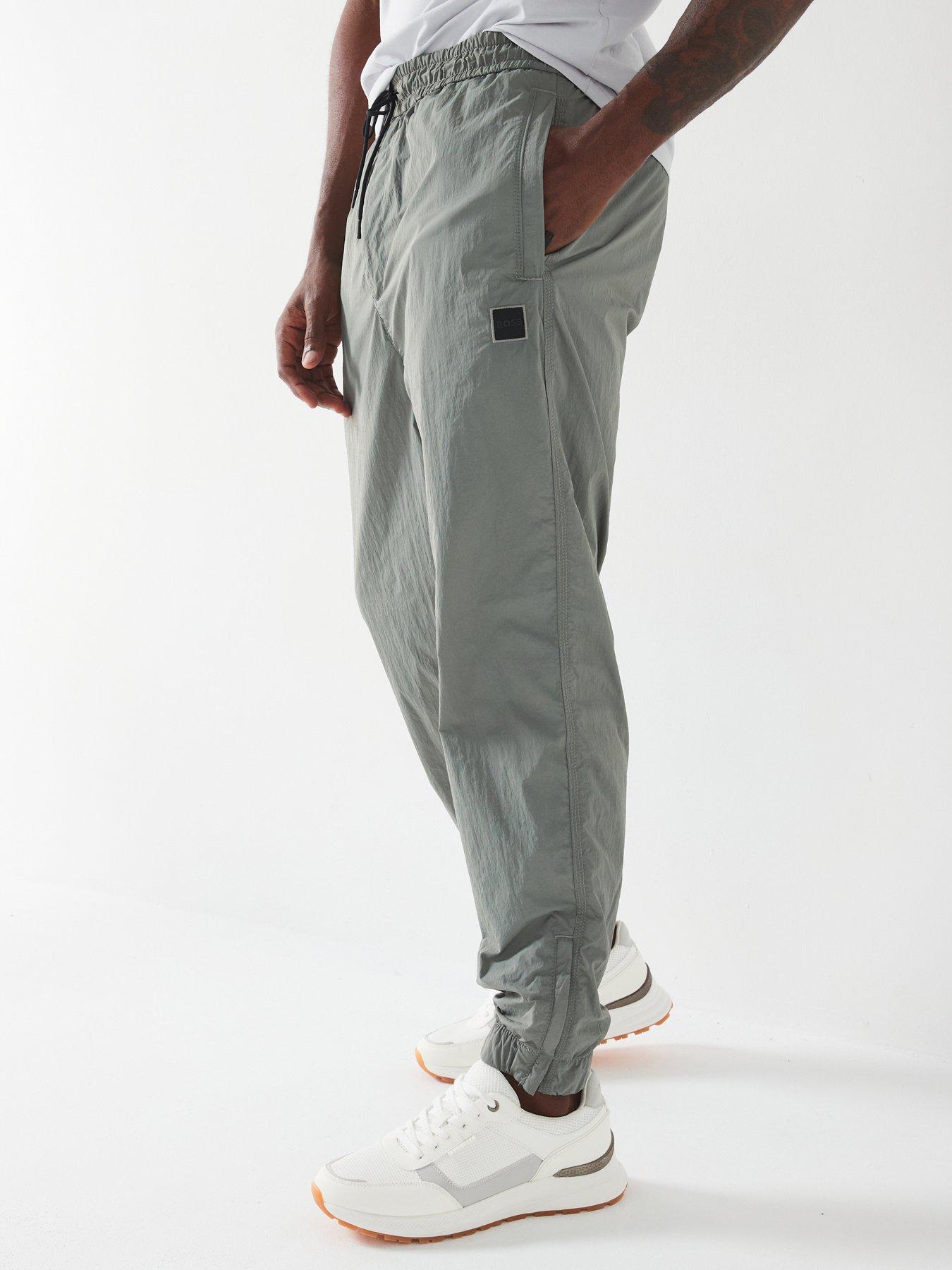 boss-sracky2-relaxed-fit-nylon-trousers-greyfront