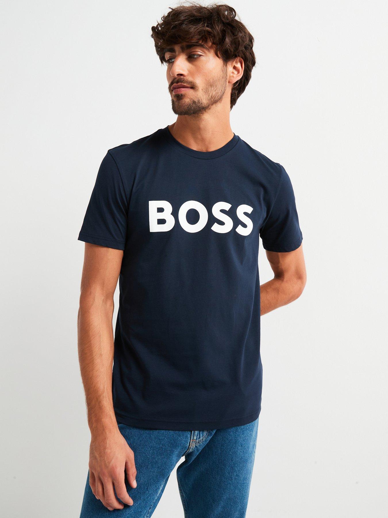 boss-boss-thinking-1-regular-fit-large-logo-t-shirt-blue