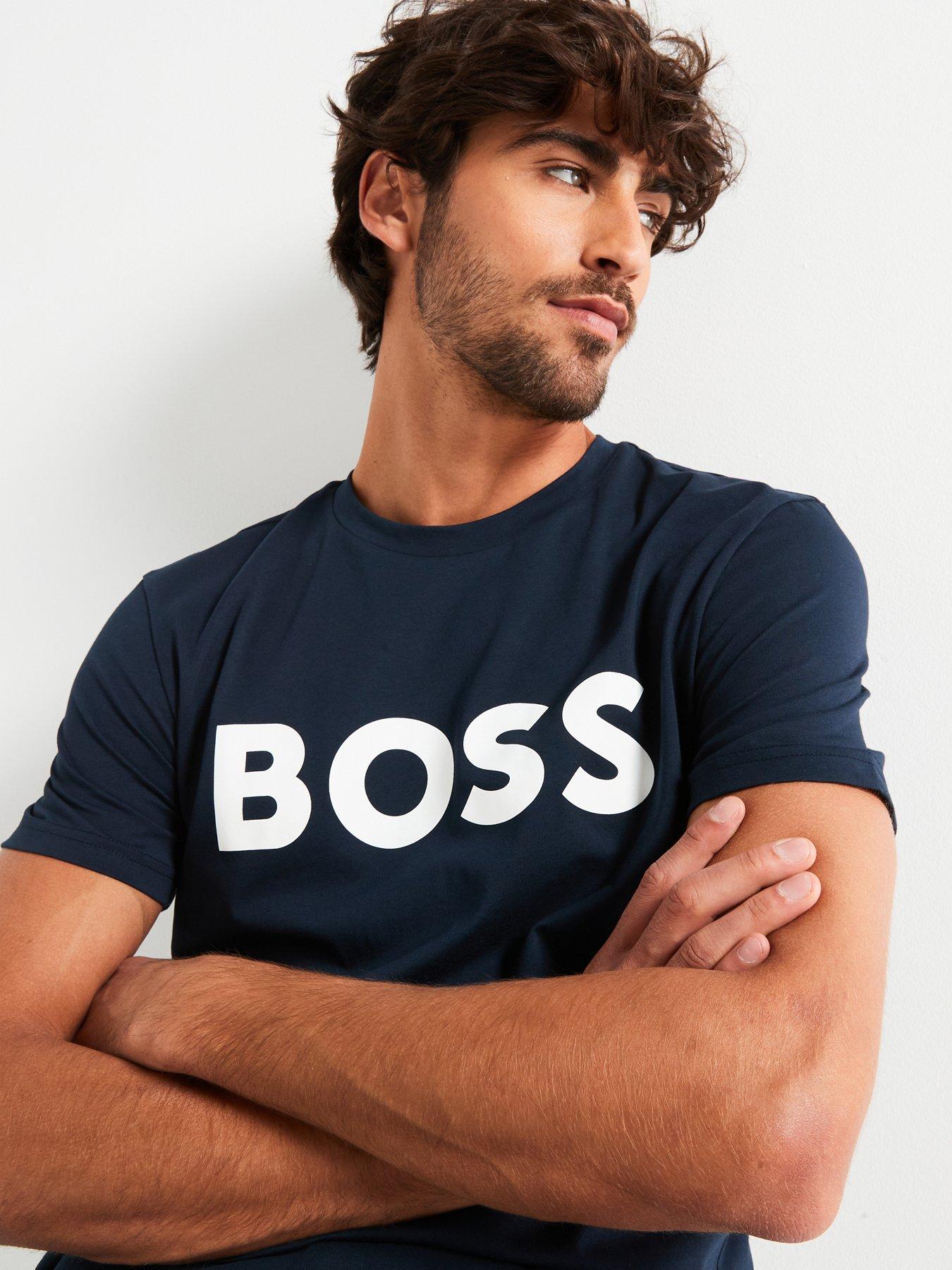 boss-boss-thinking-1-regular-fit-large-logo-t-shirt-bluedetail