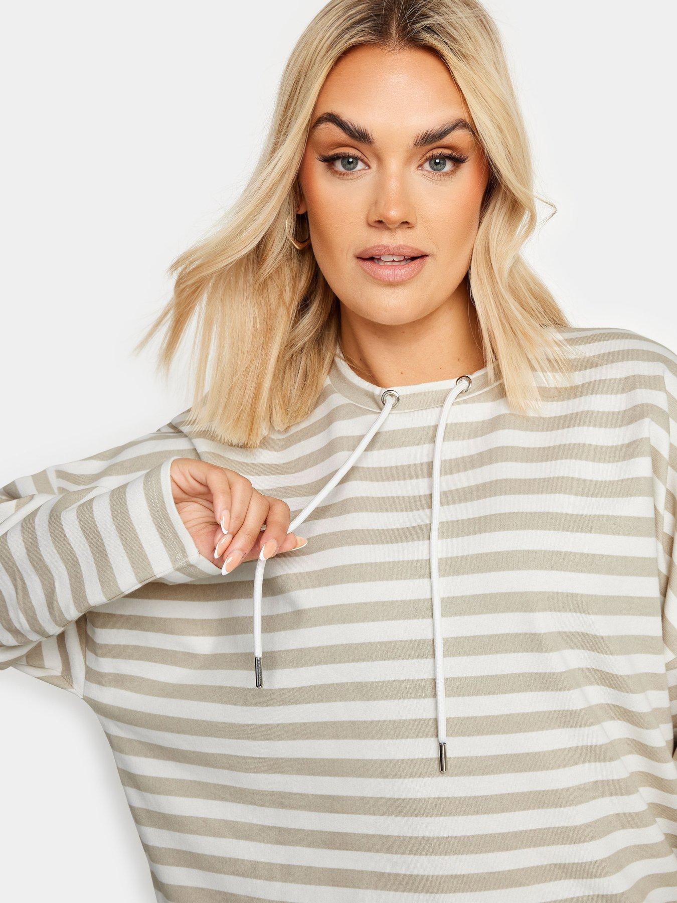 yours-curve-striped-sweatshirt-naturaloutfit