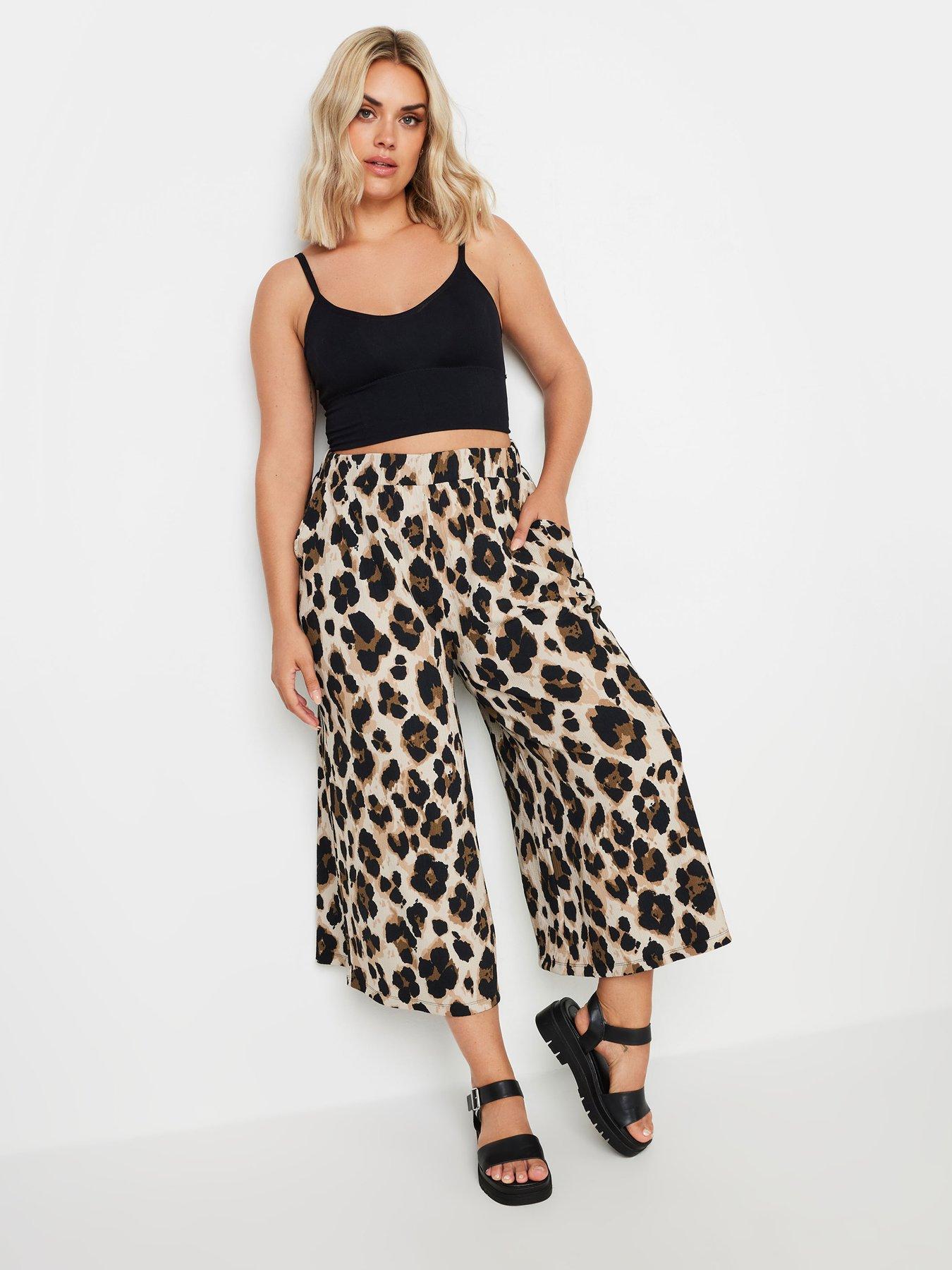 yours-curve-textured-leopard-print-midaxi-culotteback