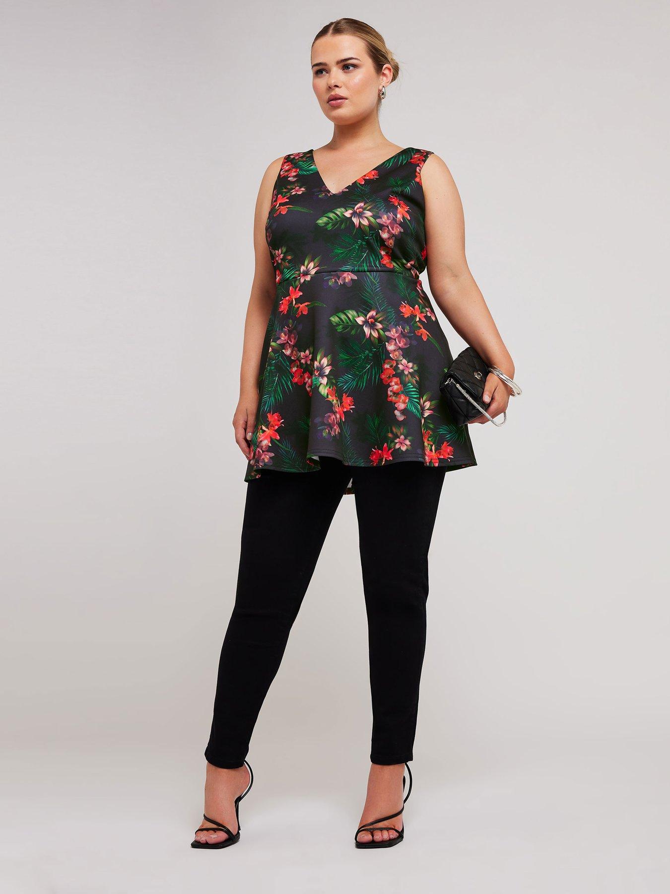 yours-curve-floral-peplum-top-purpleback