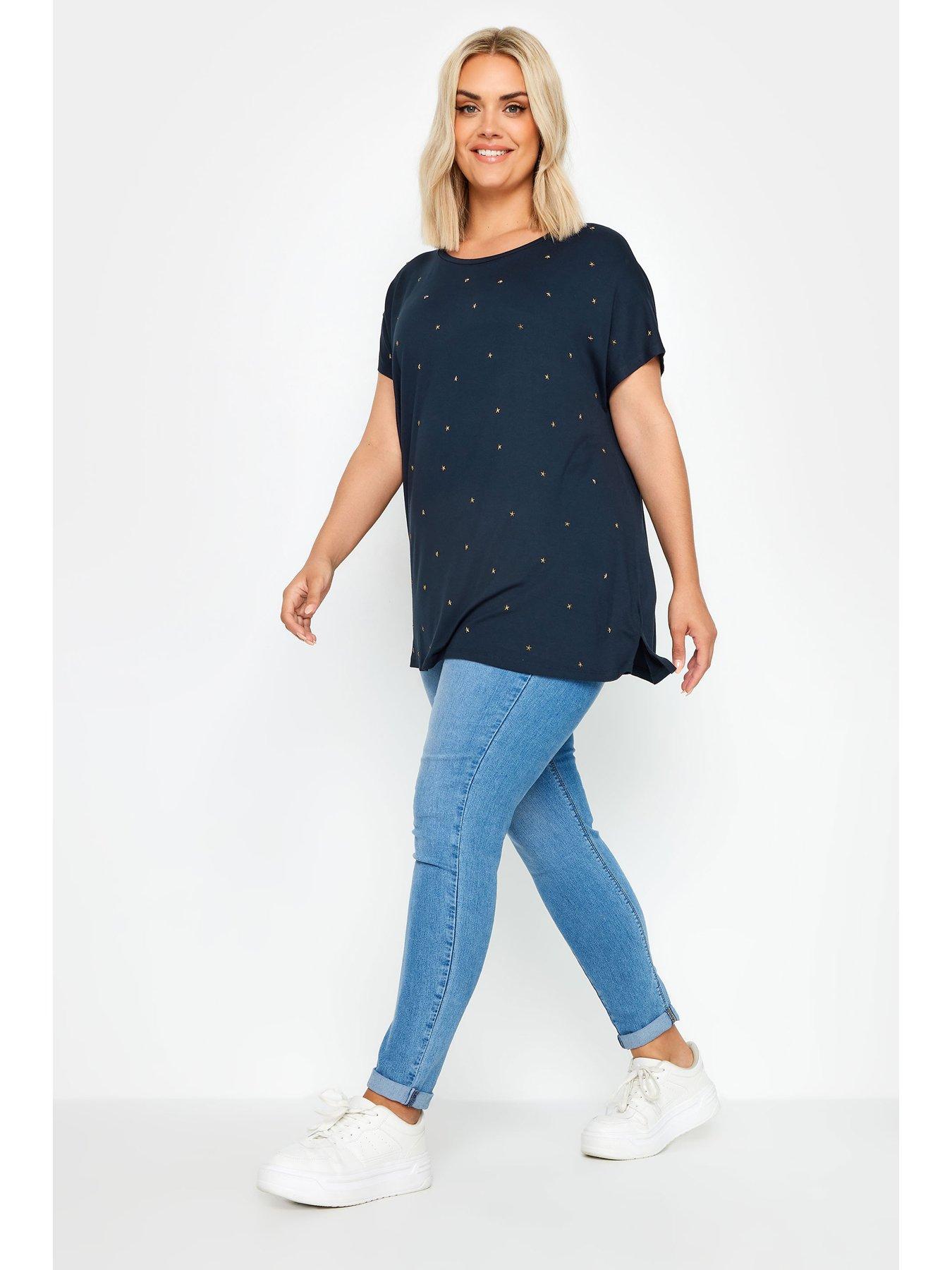 yours-curve-star-embellished-top-blueback