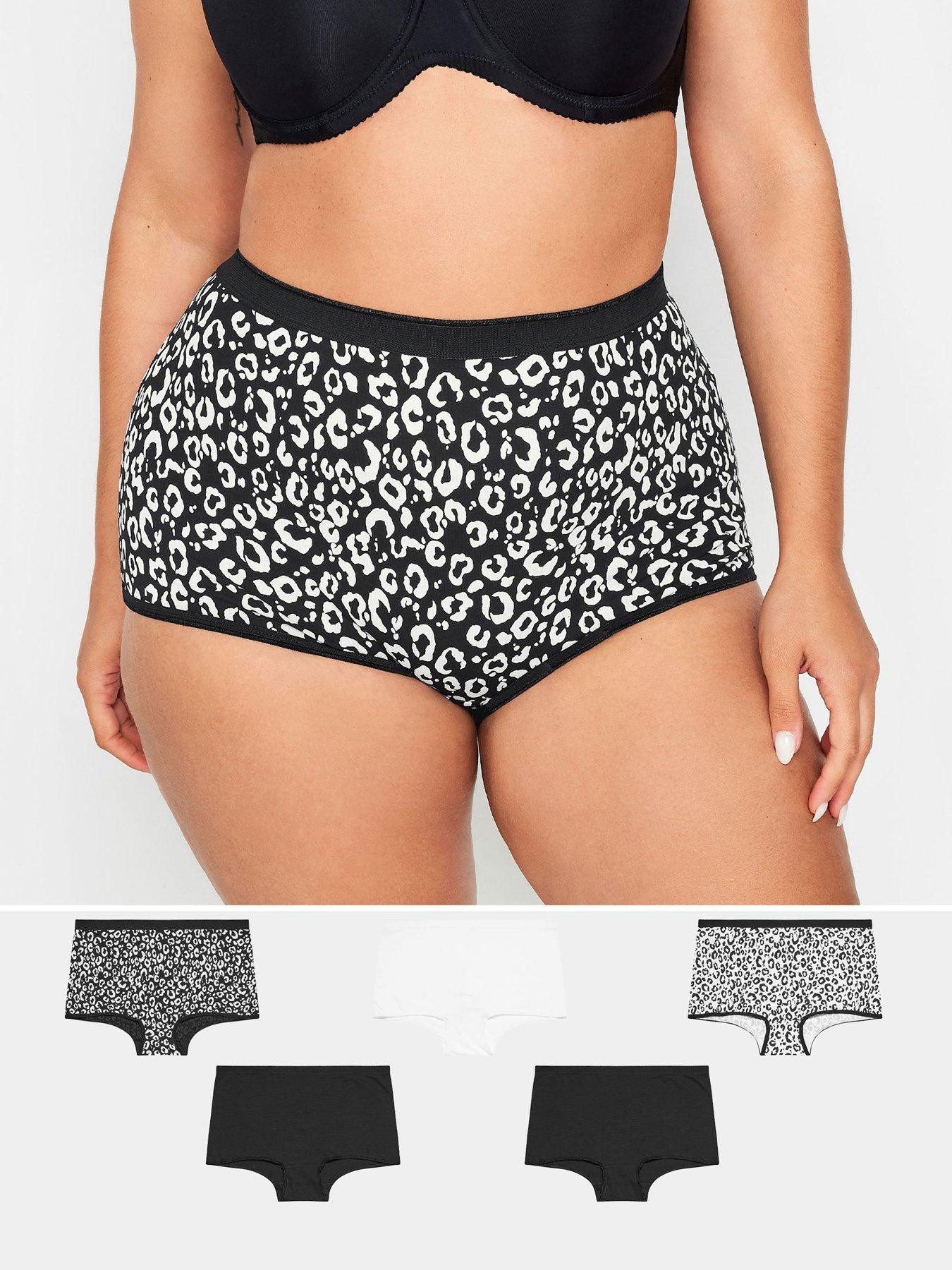 Image of Yours Curve 5 Pack Short With Stretch - Black