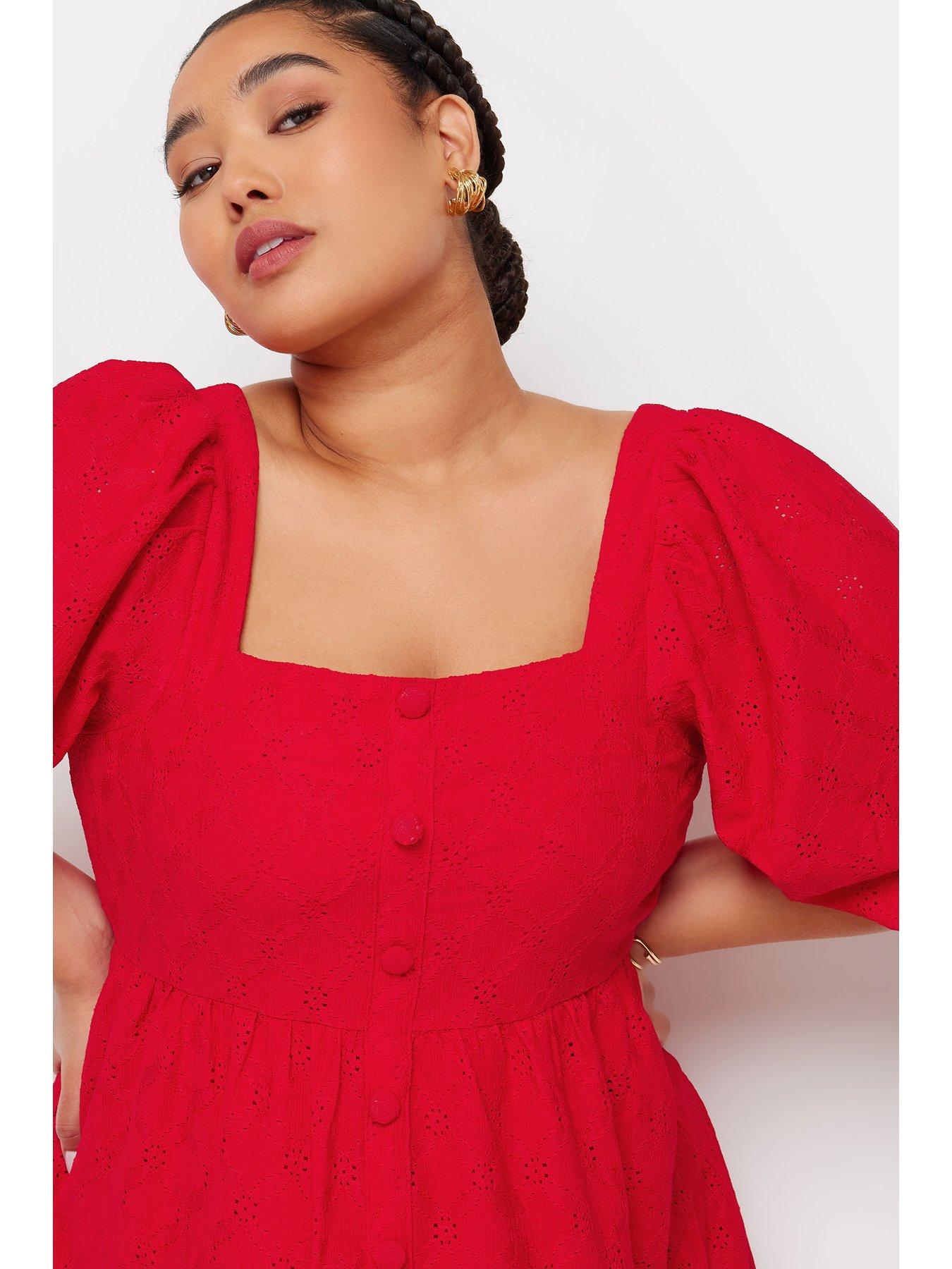 yours-curve-anglaise-button-front-dress-redoutfit