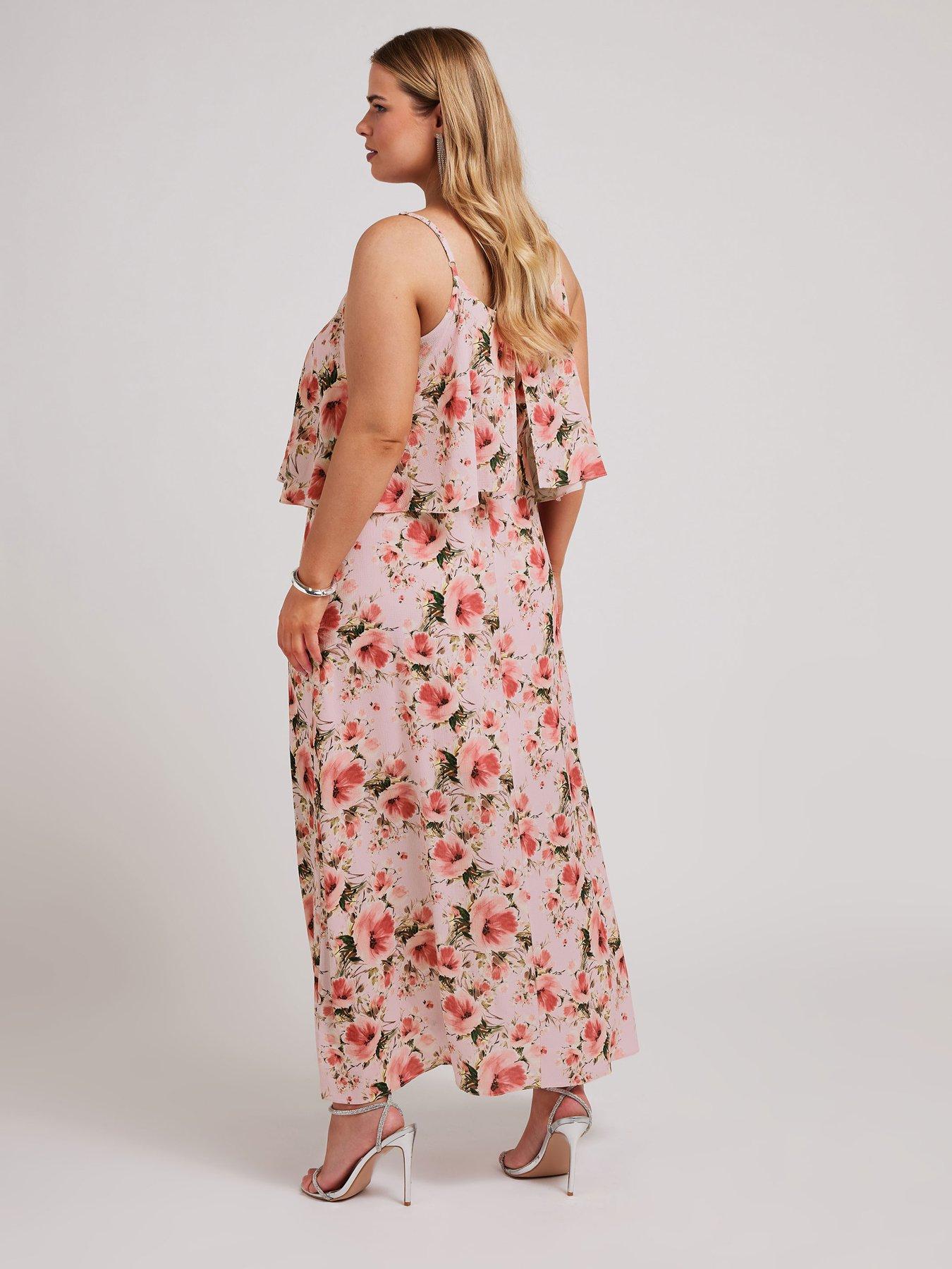 yours-curve-floral-overlay-maxi-dress-pinkstillFront