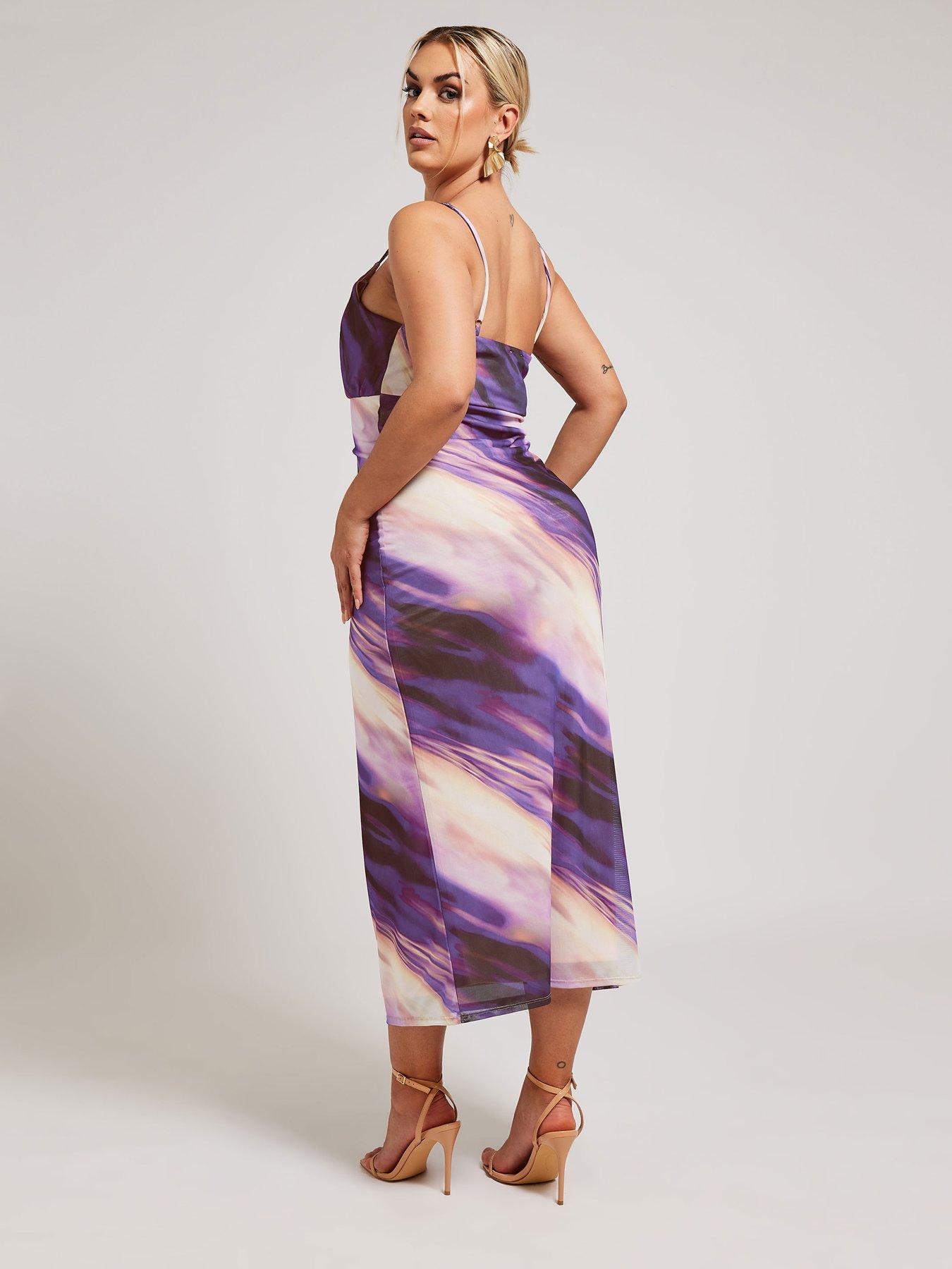 yours-curve-abstract-ombre-mesh-column-dress-purplestillFront