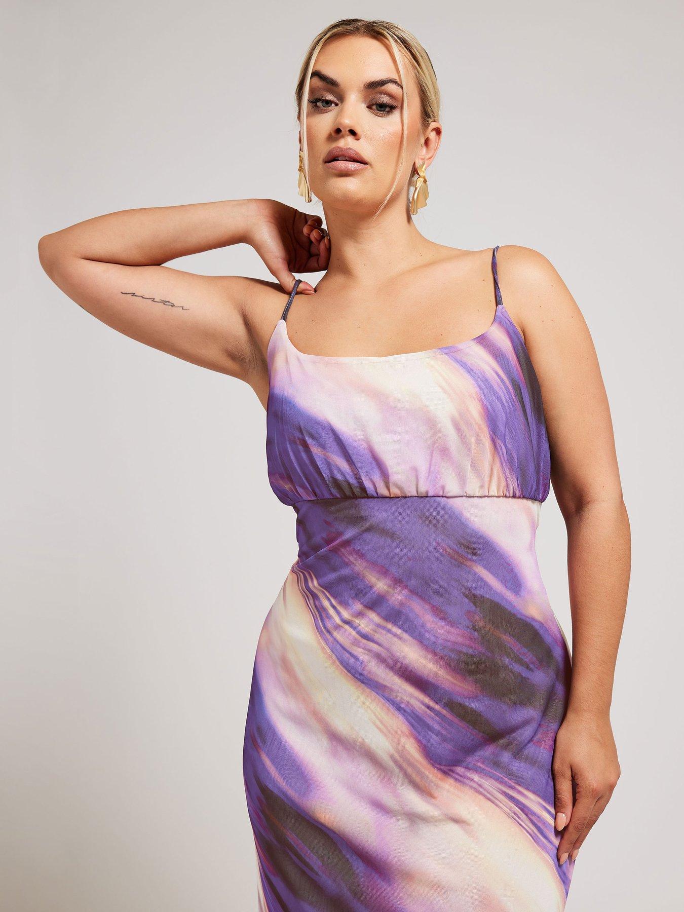 yours-curve-abstract-ombre-mesh-column-dress-purpleback