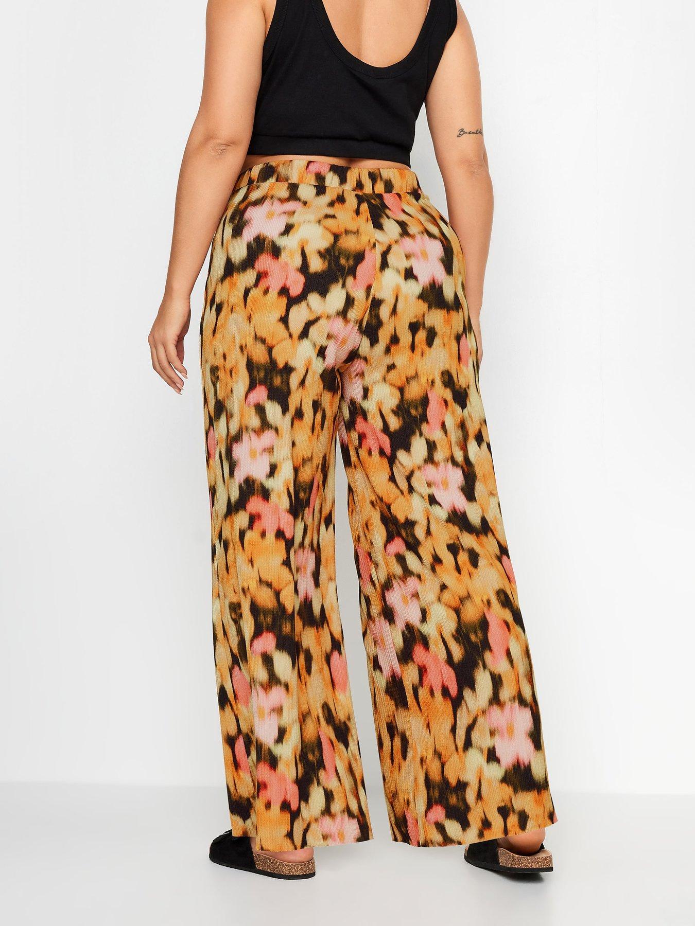 yours-curve-textured-wide-leg-trousers-multistillFront