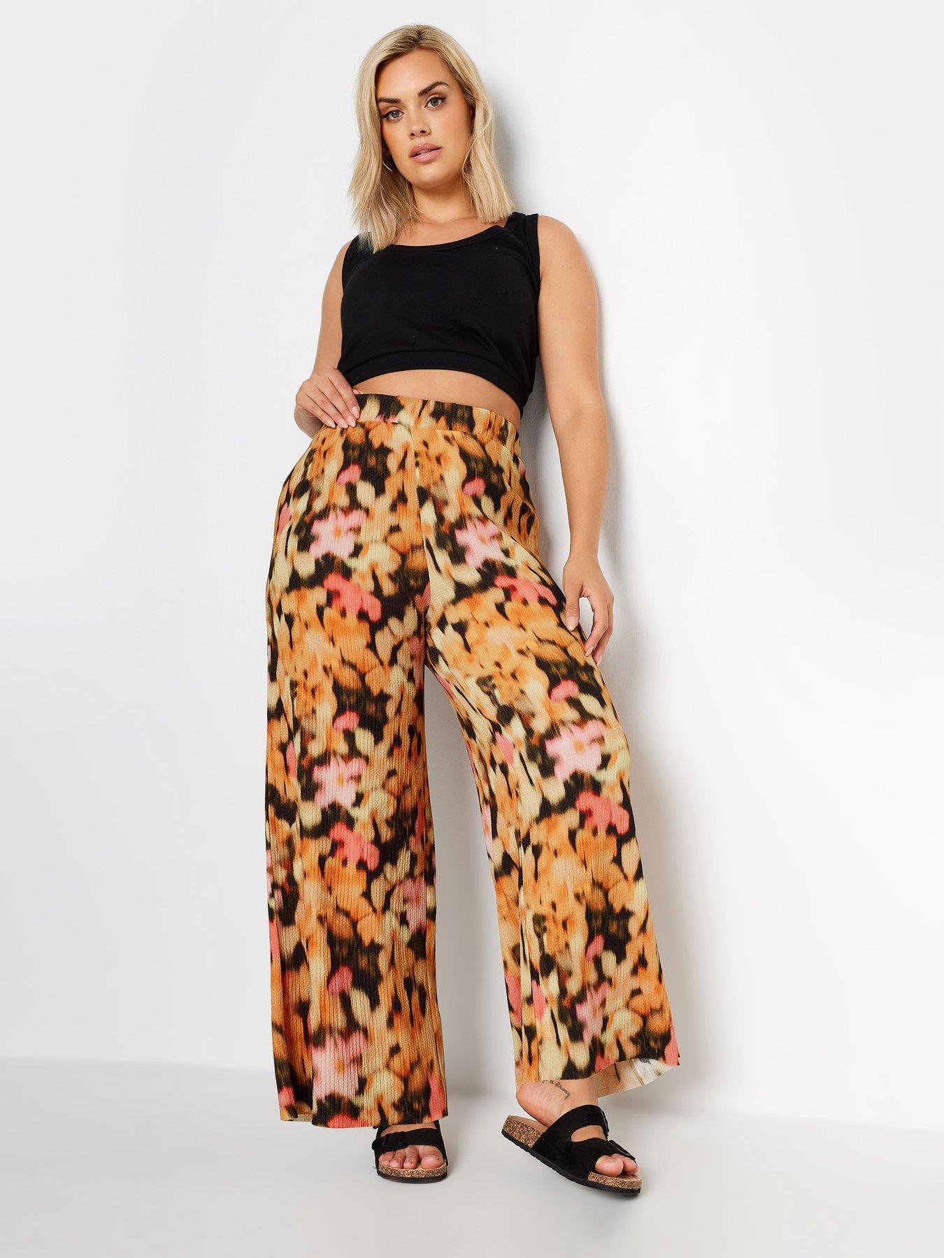 yours-curve-textured-wide-leg-trousers-multiback