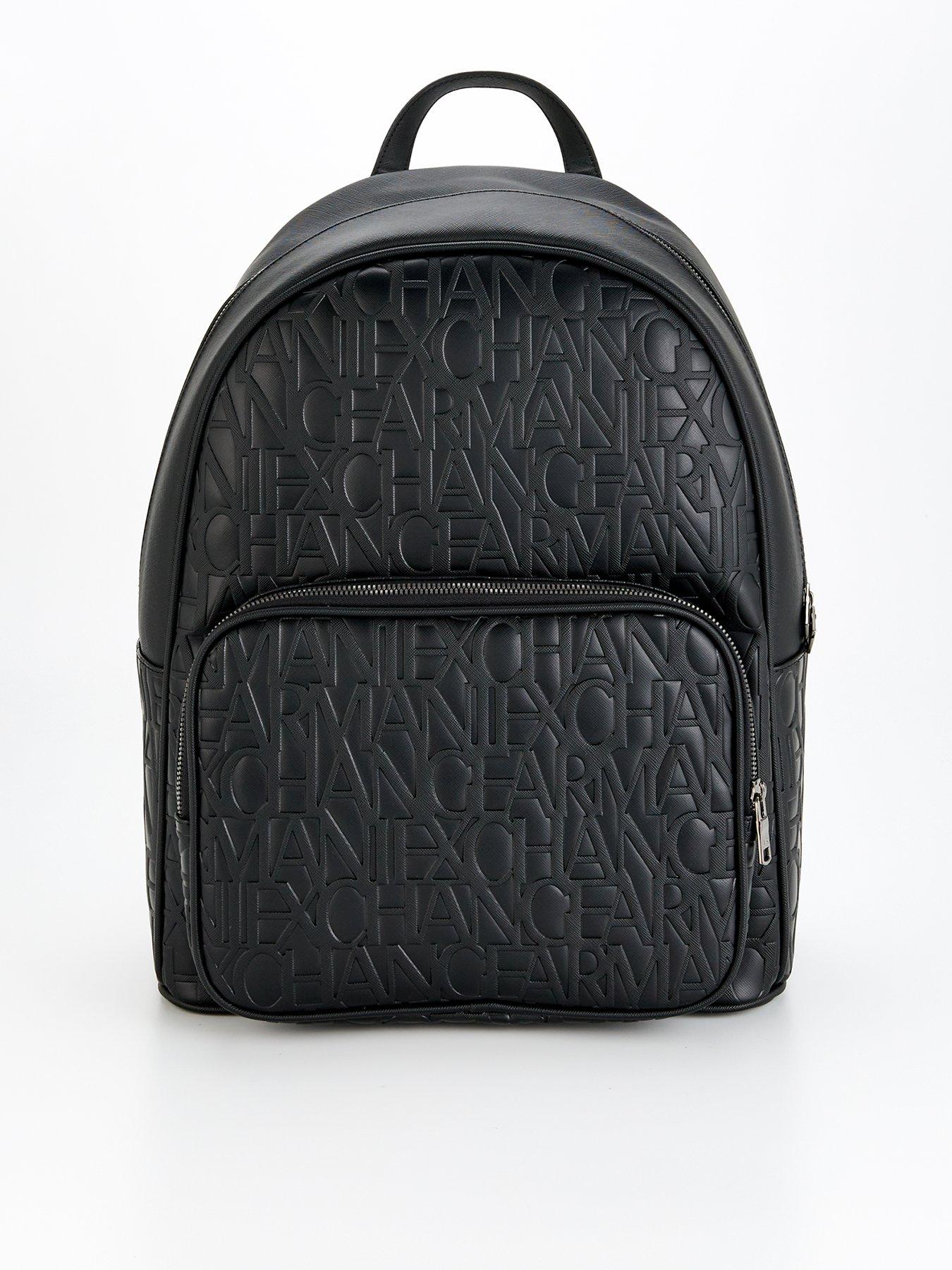 armani-exchange-armani-exchange-all-over-logo-saffiano-backpack-black