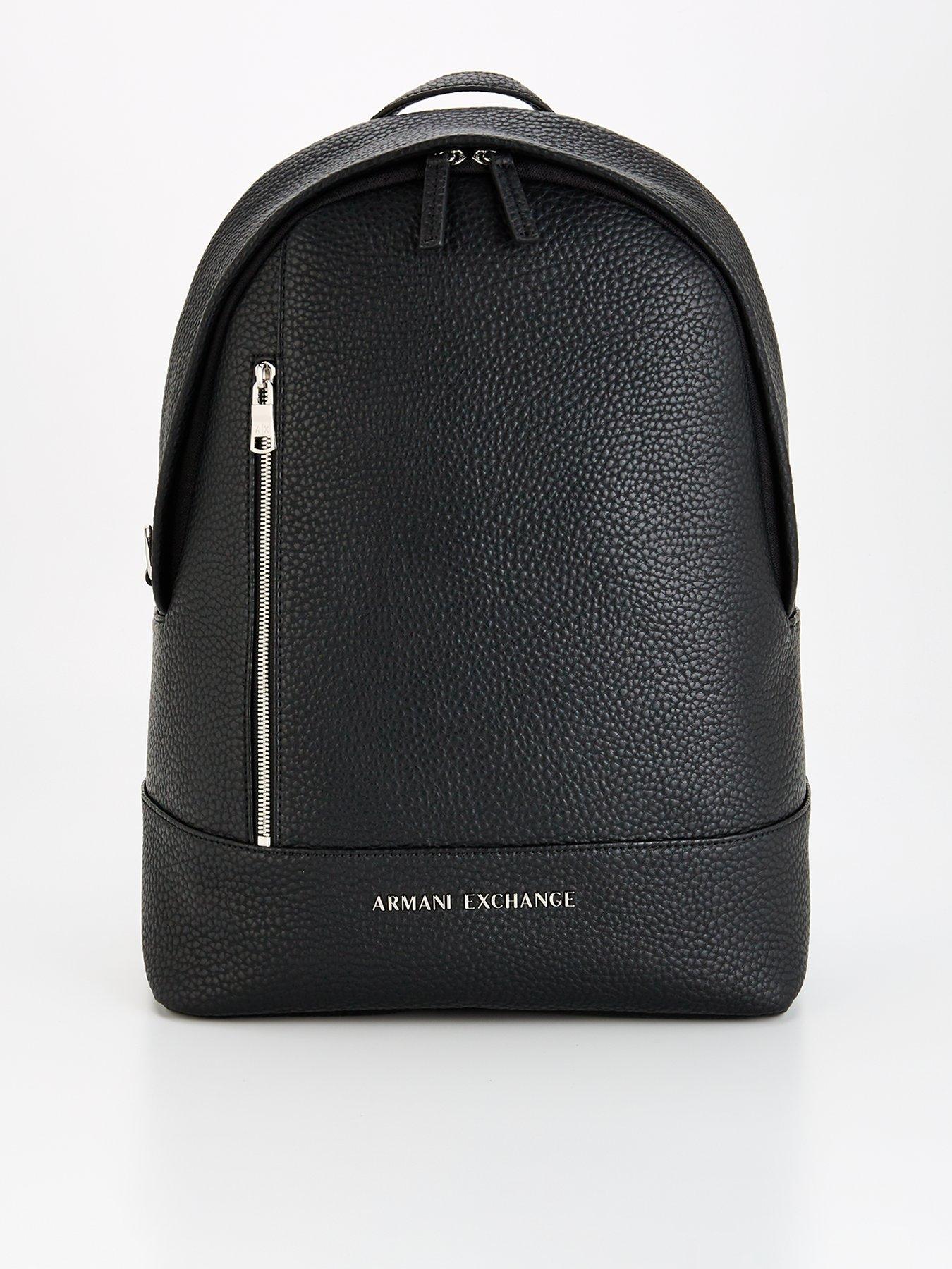 armani-exchange-armani-exchange-grained-backpack-black