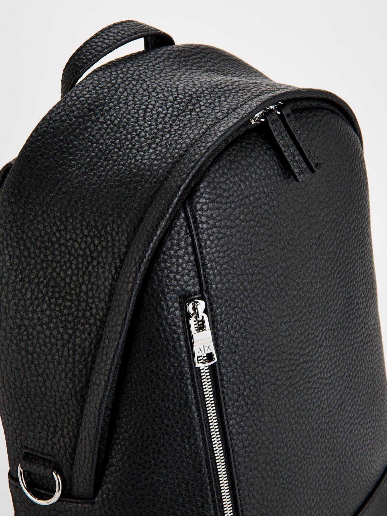 armani-exchange-armani-exchange-grained-backpack-blackdetail