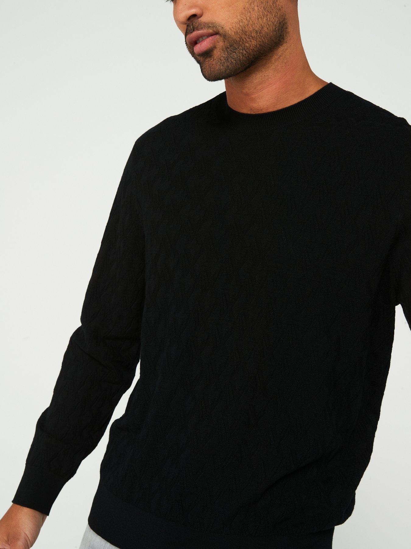 armani-exchange-armani-exchange-ax-monogram-crew-knitted-jumper-blackoutfit