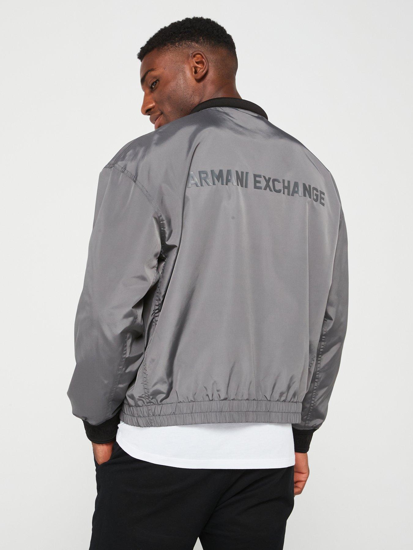 armani-exchange-armani-exchange-back-logo-nylon-bomber-greystillFront