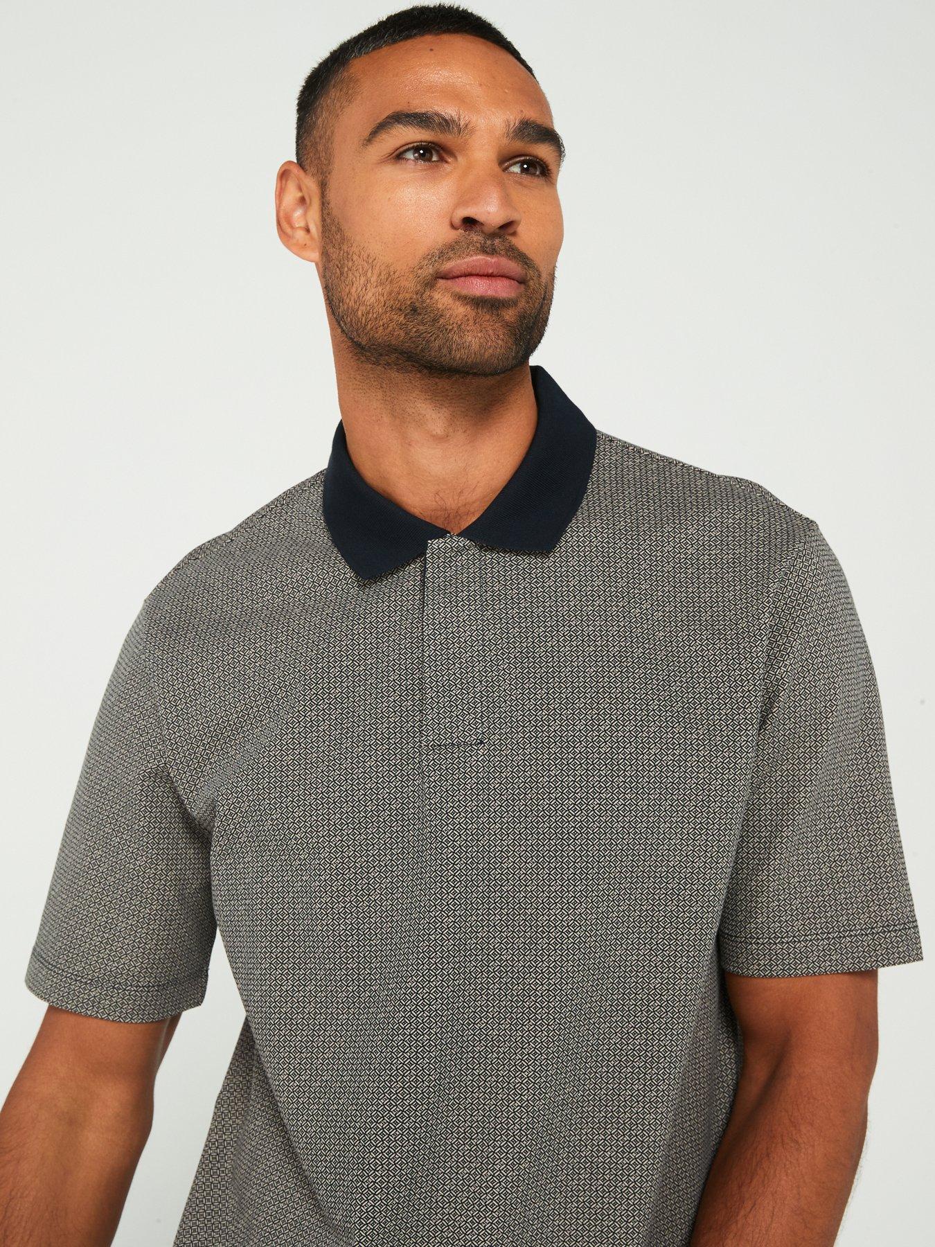 armani-exchange-regular-fit-micro-print-polo-shirt-navydetail