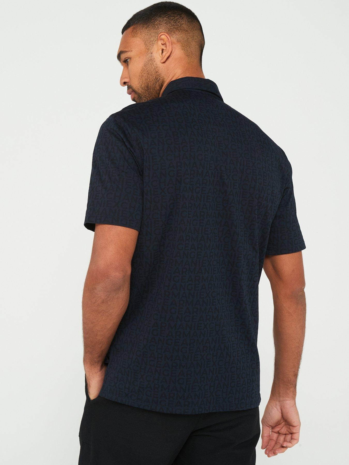 armani-exchange-armani-exchange-regular-all-over-logo-polo-shirt-navystillFront