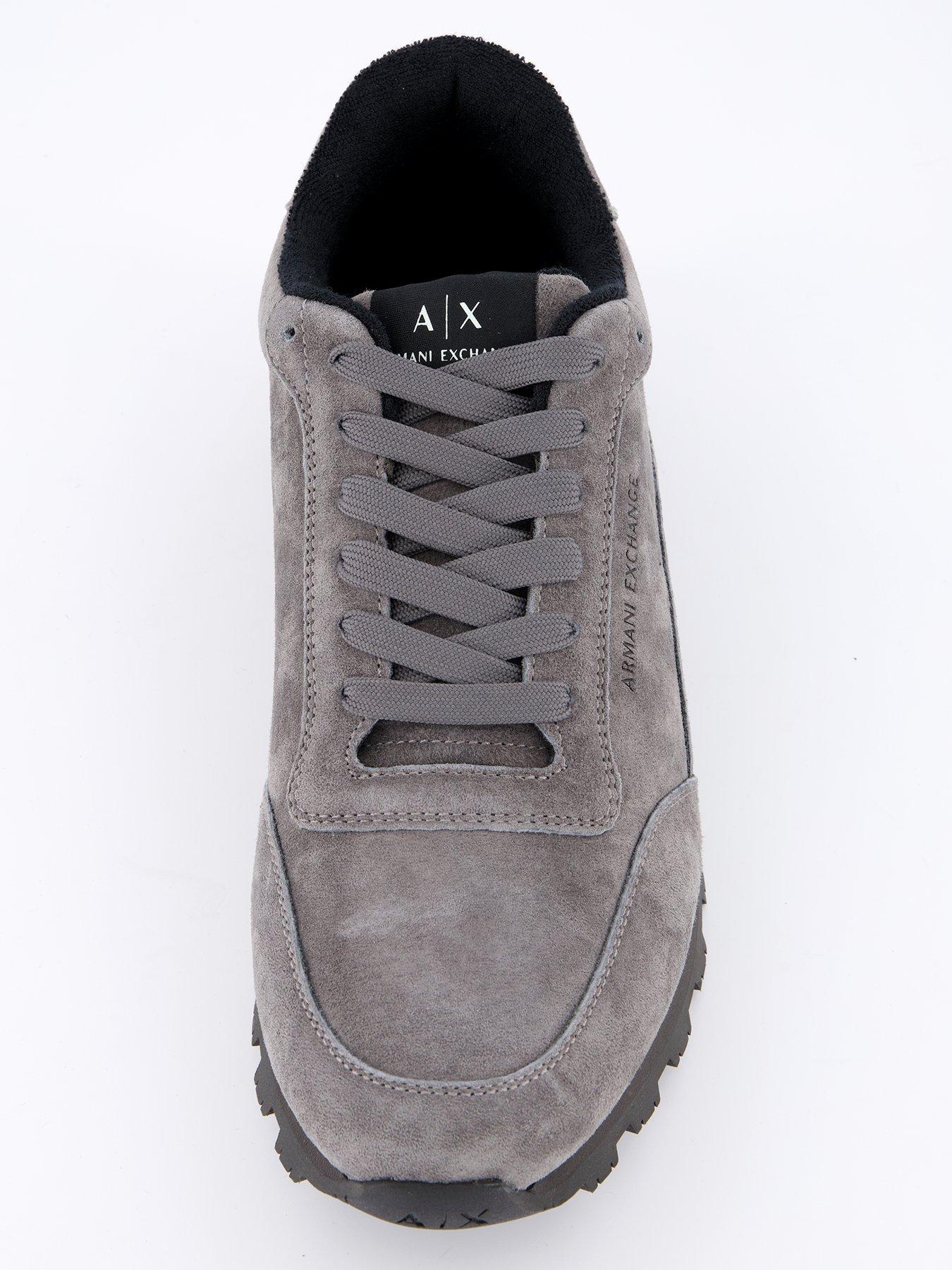 armani-exchange-armani-exchange-suede-lace-runners-greyoutfit