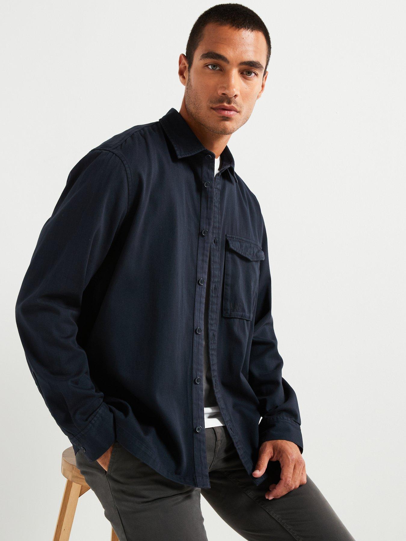 armani-exchange-armani-exchange-cotton-twill-overshirt-navydetail