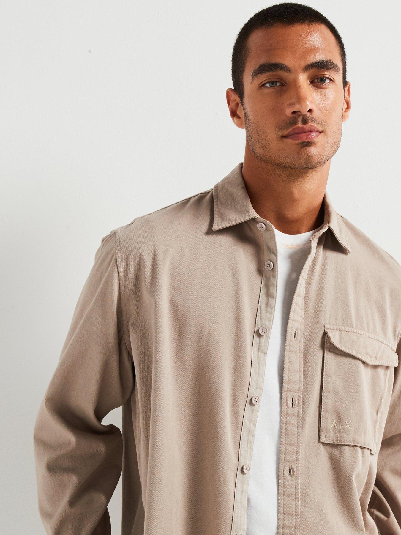 armani-exchange-armani-exchange-cotton-twill-overshirt-light-browndetail