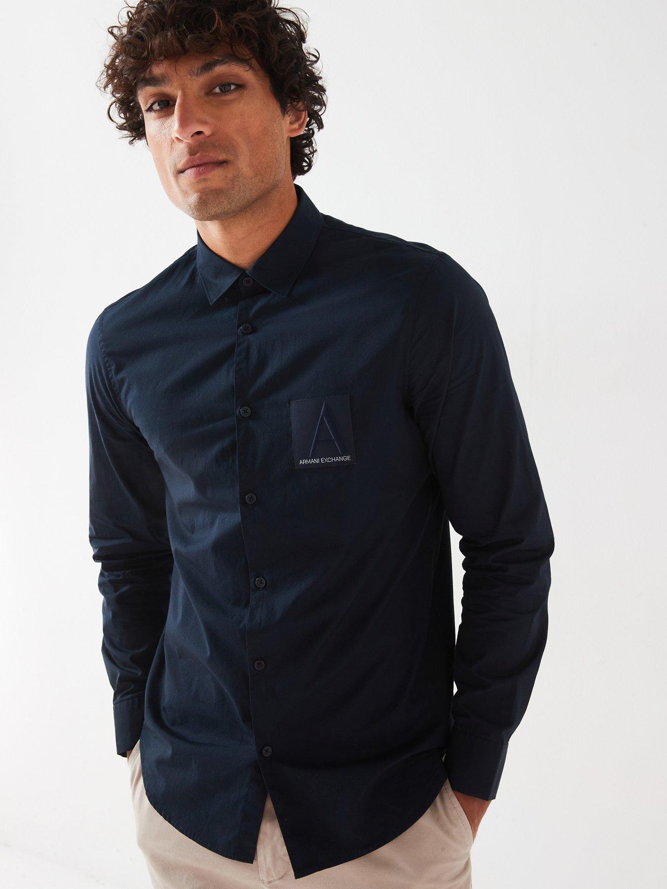 armani-exchange-regular-fit-a-line-left-chest-patch-shirt-navy