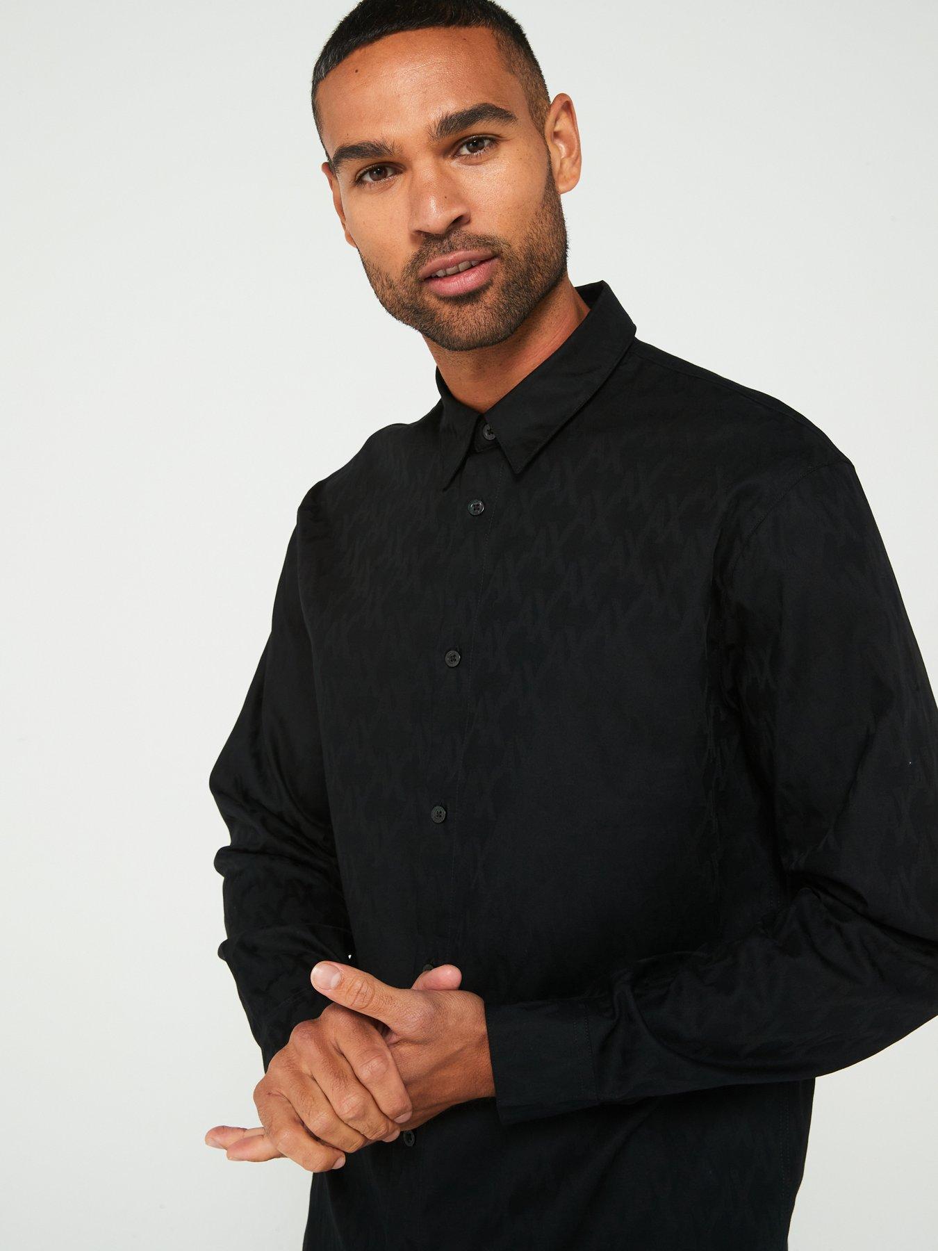 armani-exchange-armani-exchange-regular-fit-ax-monogram-print-long-sleeve-shirt-blackoutfit