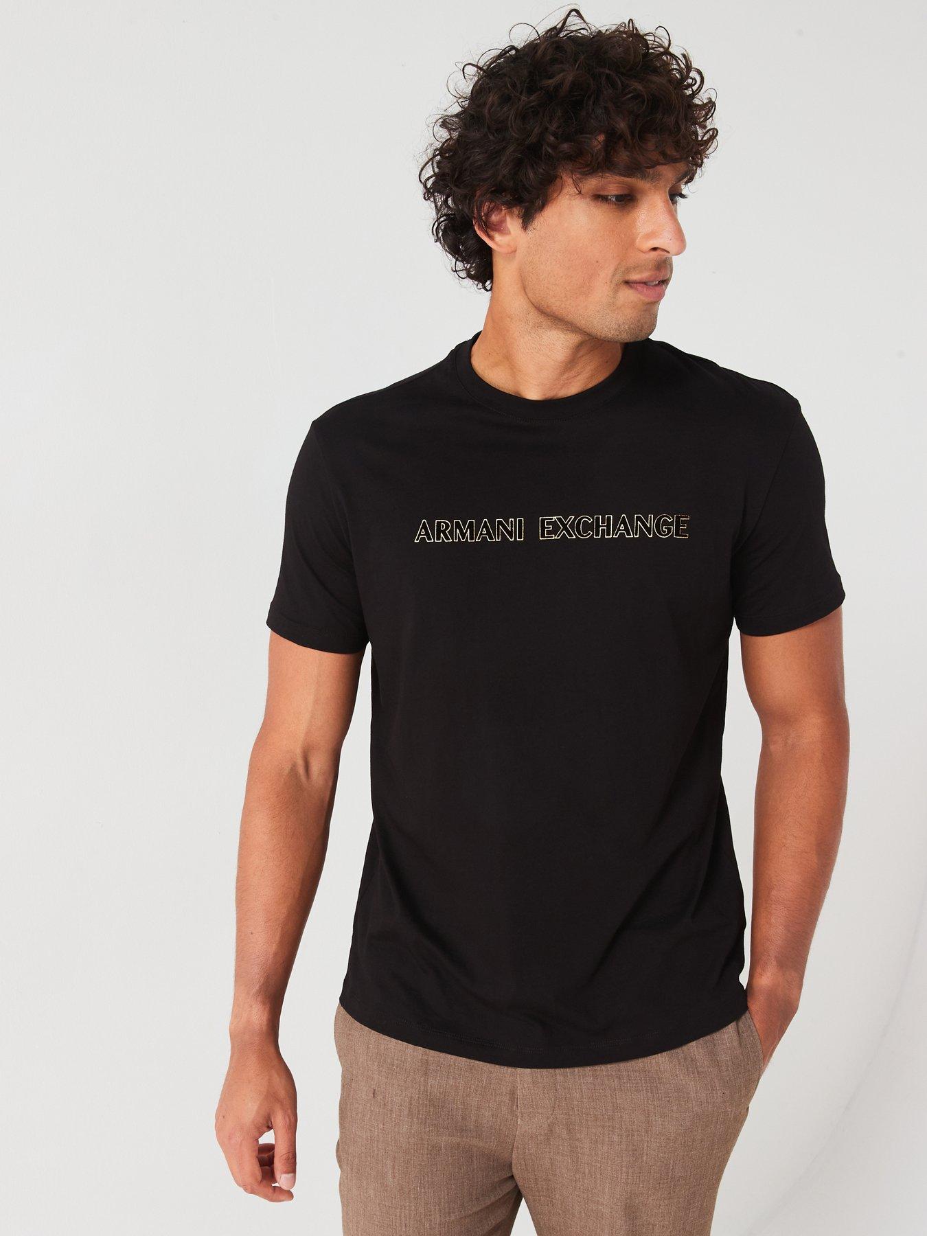 armani-exchange-armani-exchange-gold-outline-linear-logo-t-shirt-blackdetail